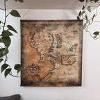 Image produit Le Seigneur des Anneaux - Carte de la Terre du Milieu sur Parchemin Mural
