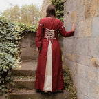 Image produit Robe médiévale Larina rouge-beige