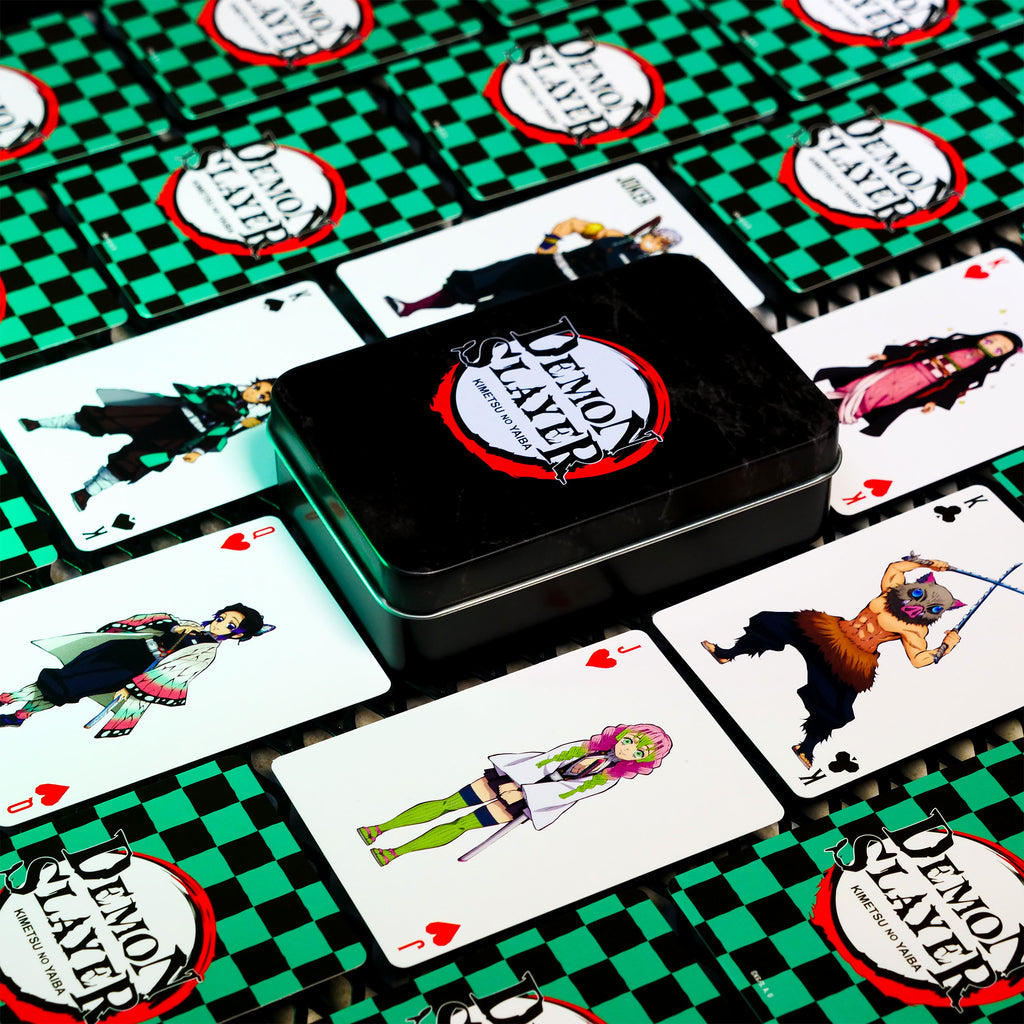 Image produit Demon Slayer - Cartes à jouer de personnage dans une boîte métallique
