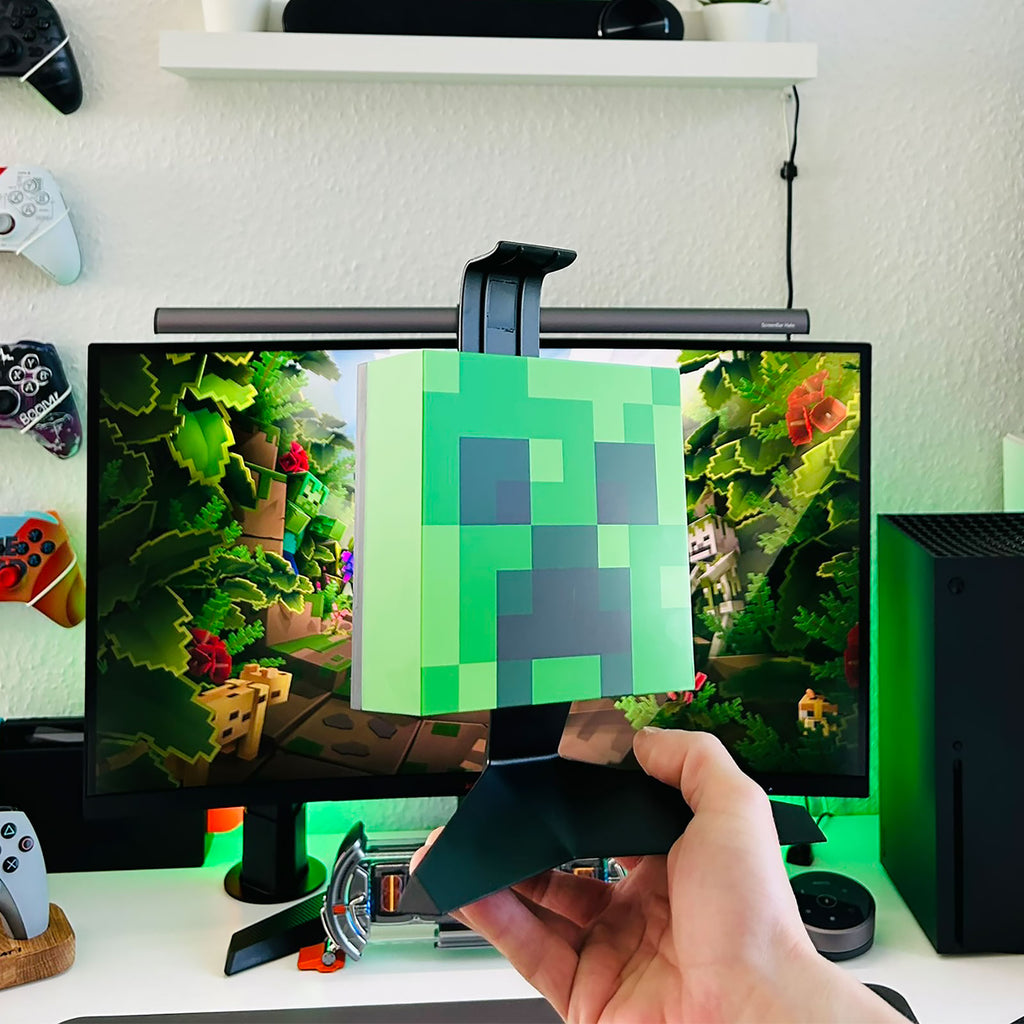 Product image Creeper Headphone Stand with Light - Minecraft