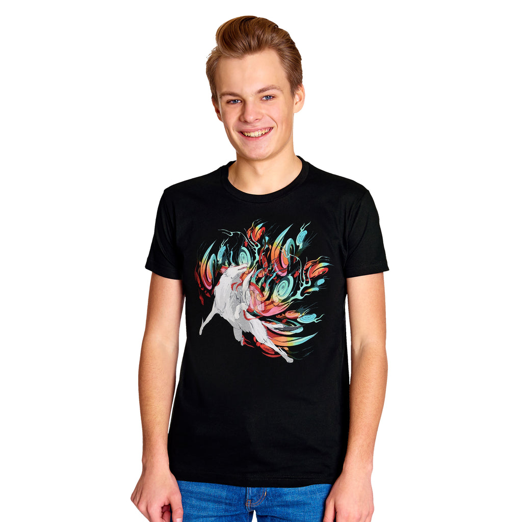 Image produit Okami - T-shirt Amaterasu noir