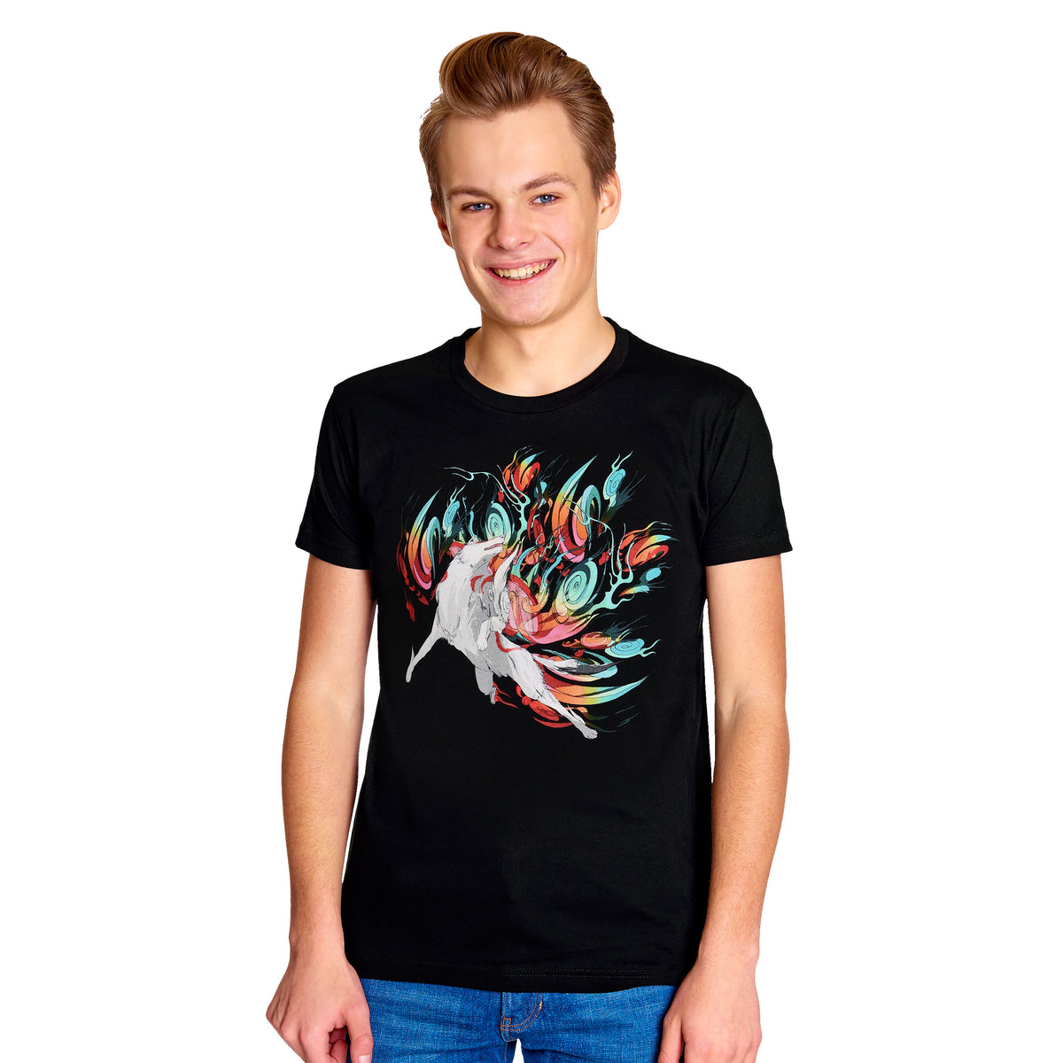 Image produit Okami - T-shirt Amaterasu noir