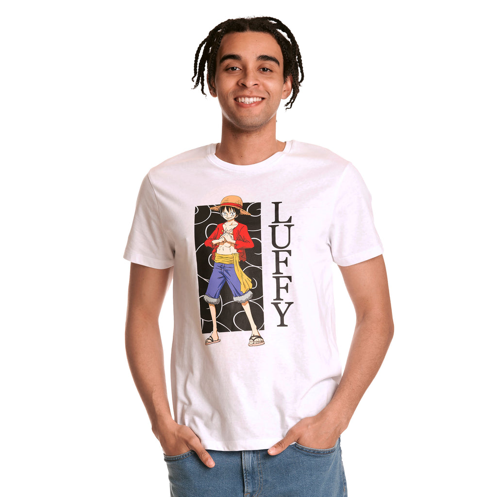 Image produit One Piece - T-shirt Luffy blanc