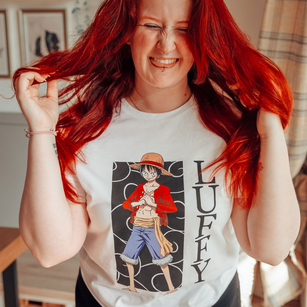 Image produit One Piece - T-shirt Luffy blanc