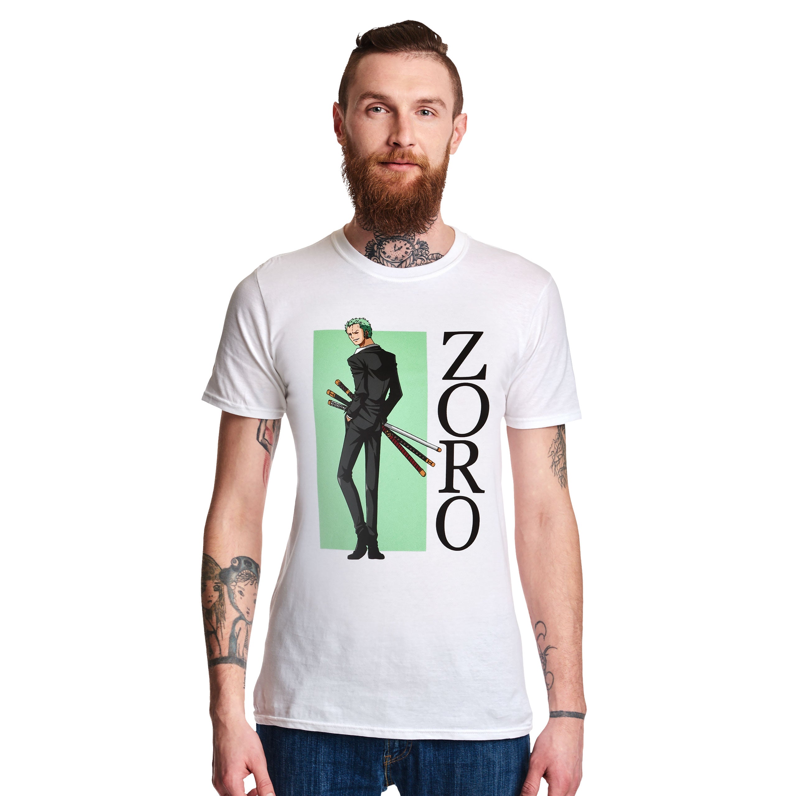 Image produit One Piece - T-shirt Zoro blanc