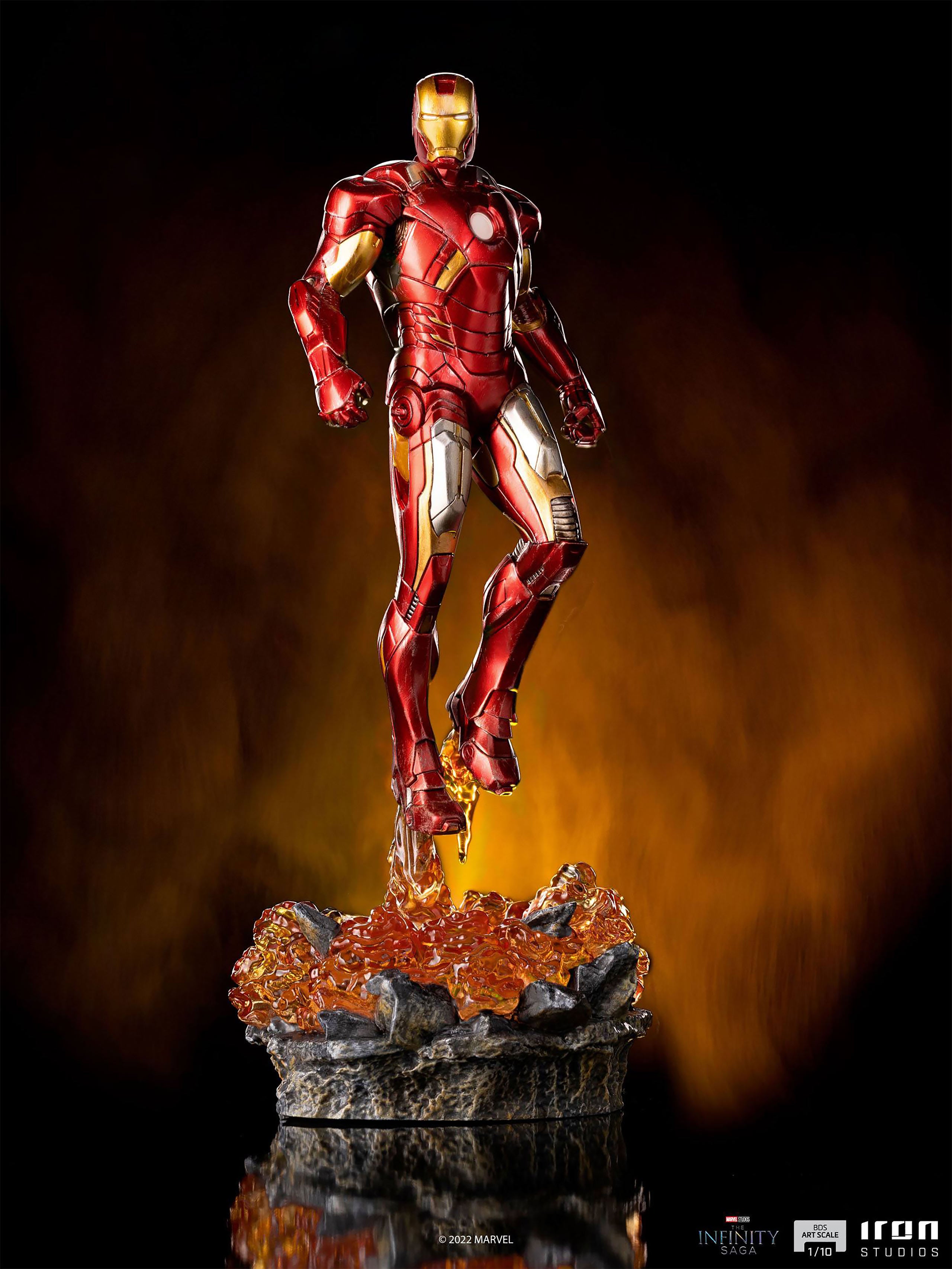 Image produit Iron Man - La Saga de l'Infini BDS Art Scale Deluxe Statue avec Fonction Lumineuse
