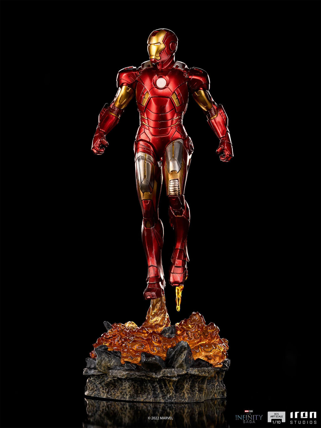 Image produit Iron Man - La Saga de l'Infini BDS Art Scale Deluxe Statue avec Fonction Lumineuse
