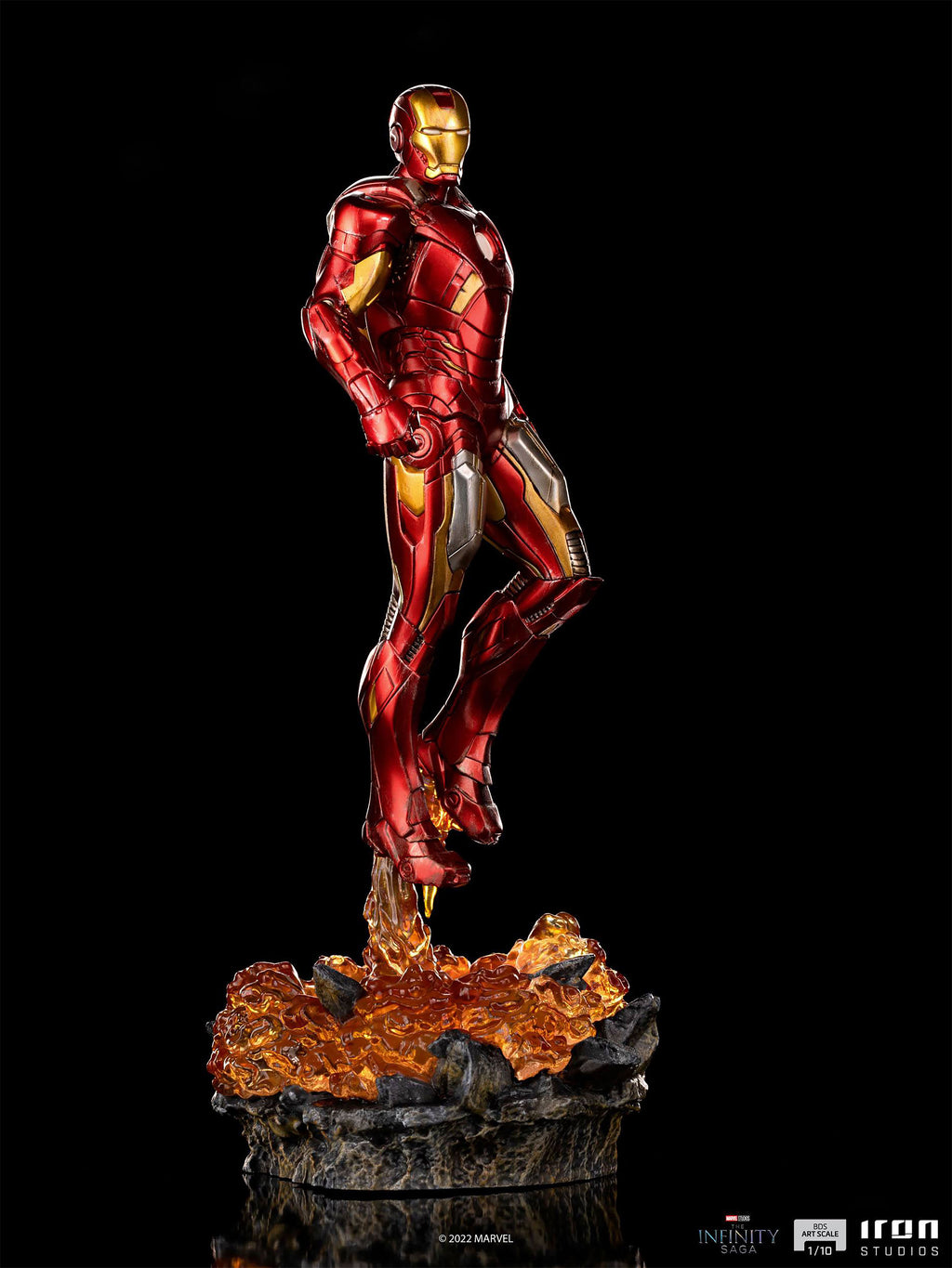 Image produit Iron Man - La Saga de l'Infini BDS Art Scale Deluxe Statue avec Fonction Lumineuse