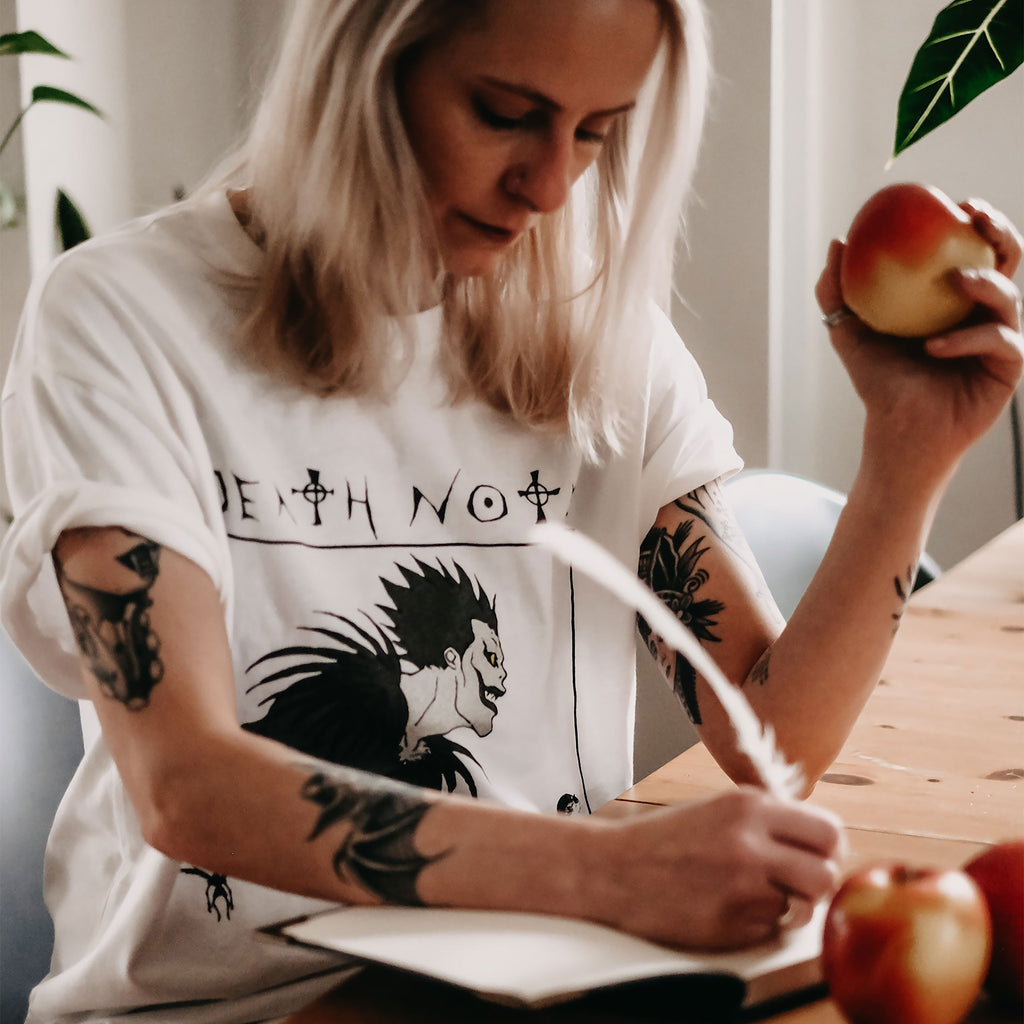 Image produit Death Note - Graphique de Ryuk T-Shirt blanc