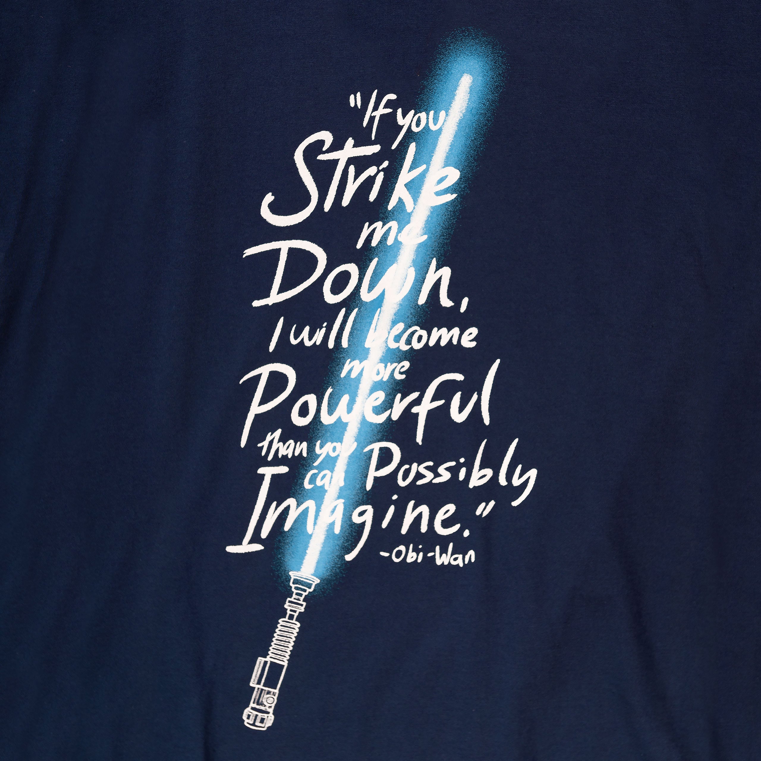 Image produit Star Wars - Si tu me frappes T-Shirt bleu