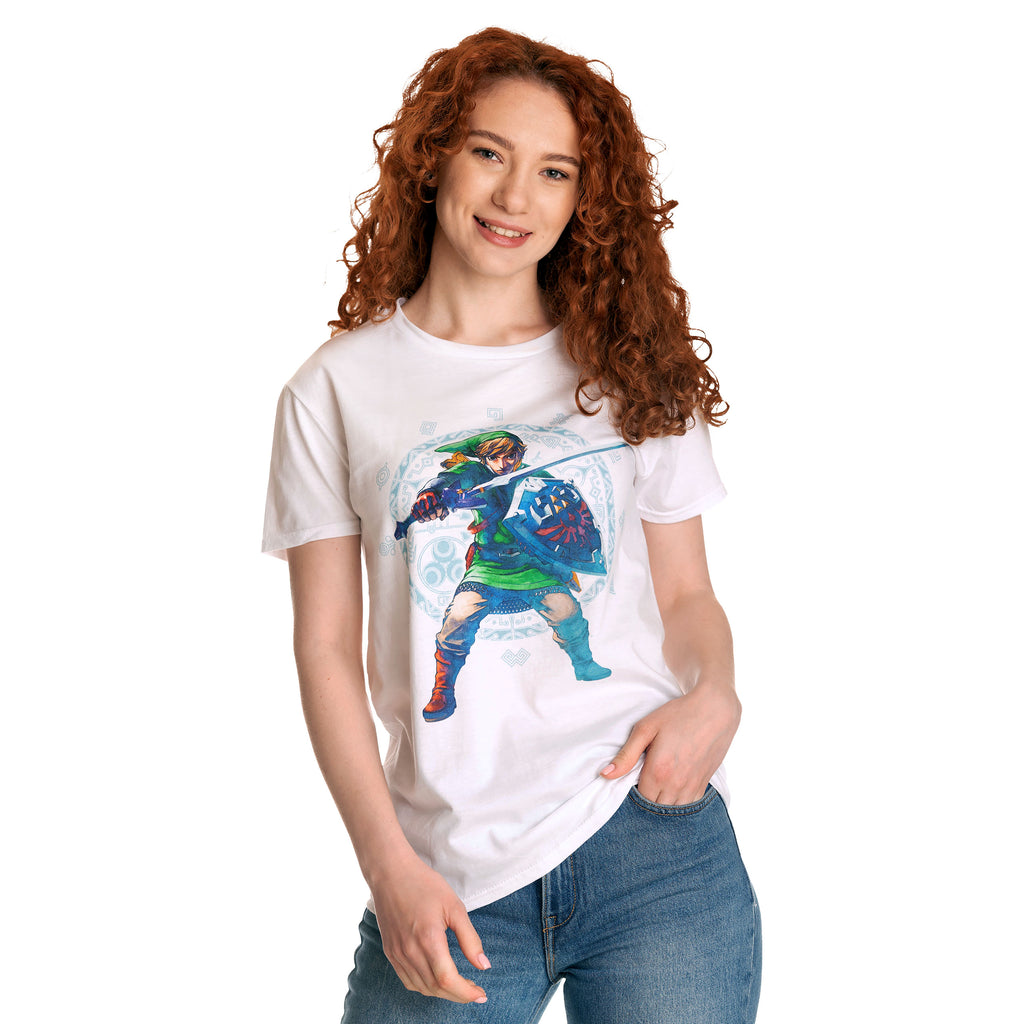 Image produit Zelda - Skyward Sword Pose T-Shirt blanc