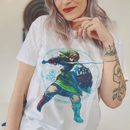 Image produit Zelda - Skyward Sword Pose T-Shirt blanc