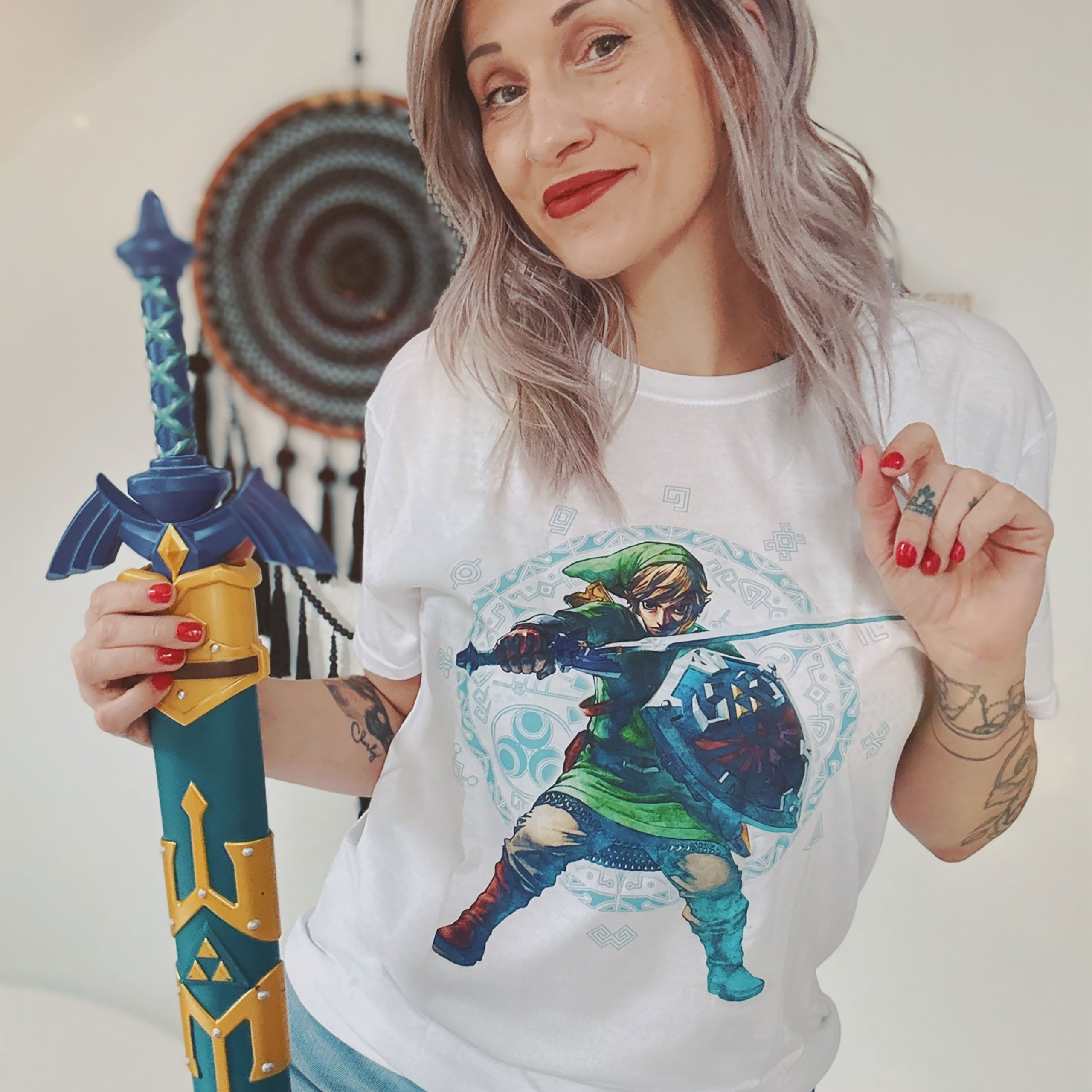 Image produit Zelda - Skyward Sword Pose T-Shirt blanc