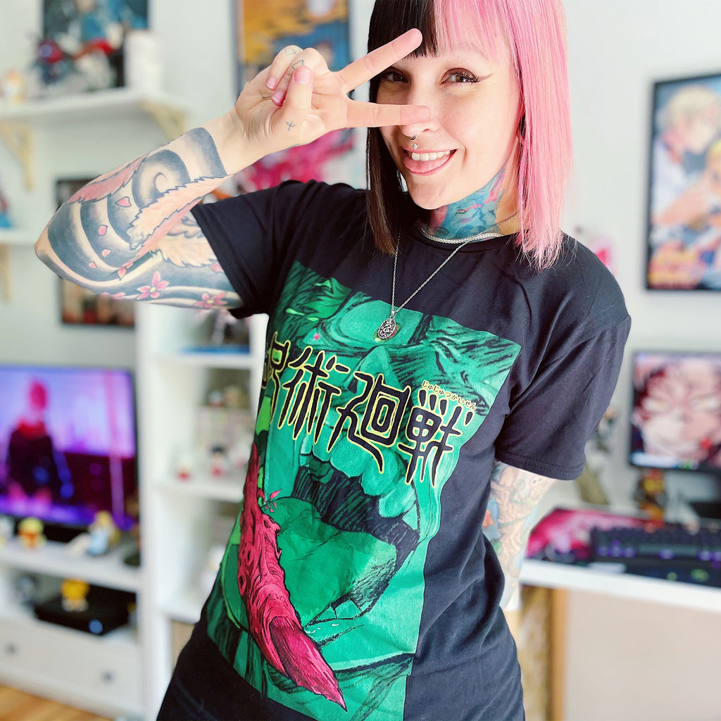 Image produit Jujutsu Kaisen - T-Shirt Finger Licking noir