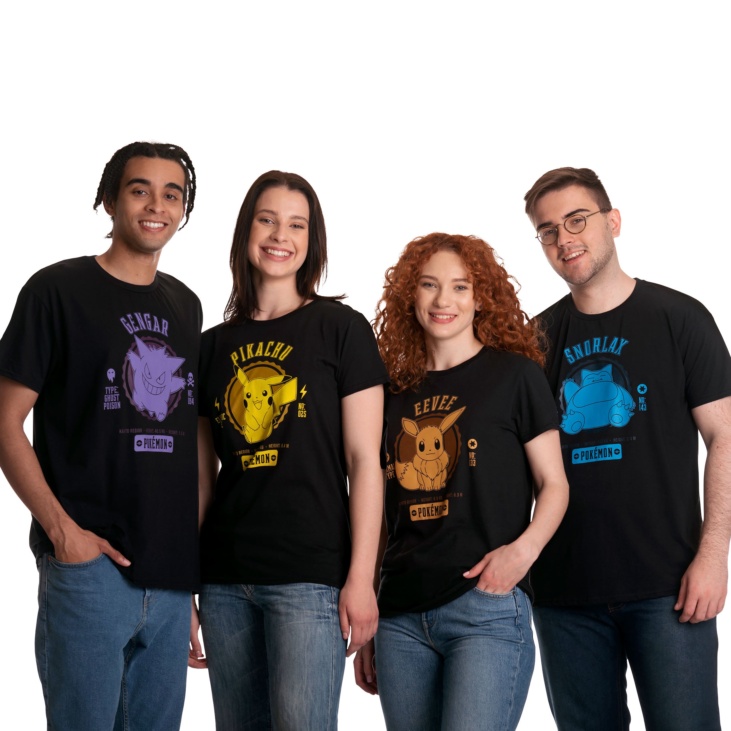 Image produit Pokemon - T-shirt collégial Snorlax noir