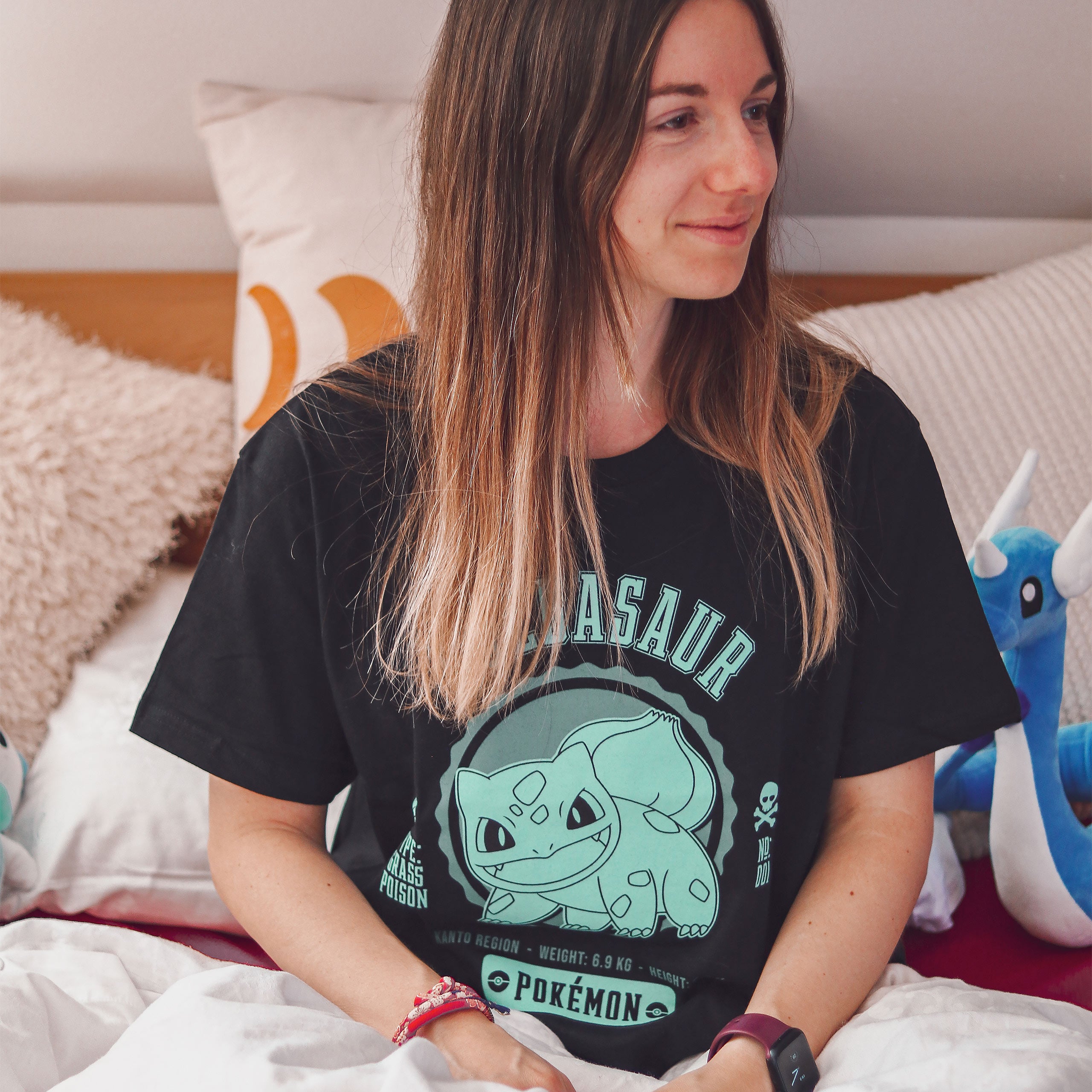 Image produit Pokemon - T-shirt de collège Bulbasaur noir