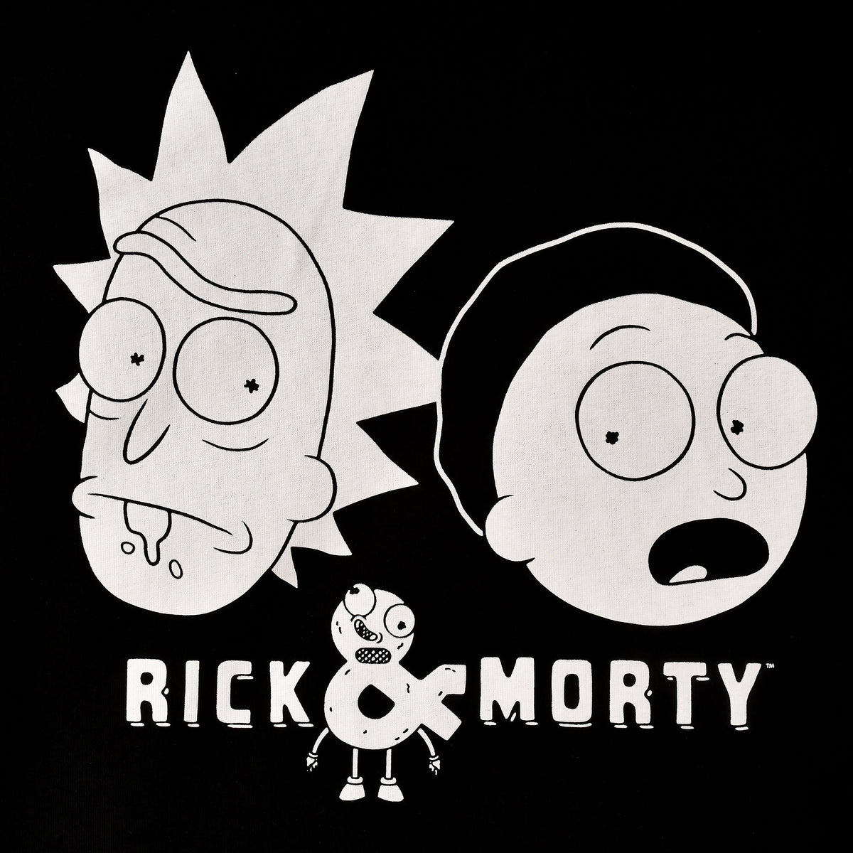 Image produit Rick et Morty - Sweat à capuche Faces noir