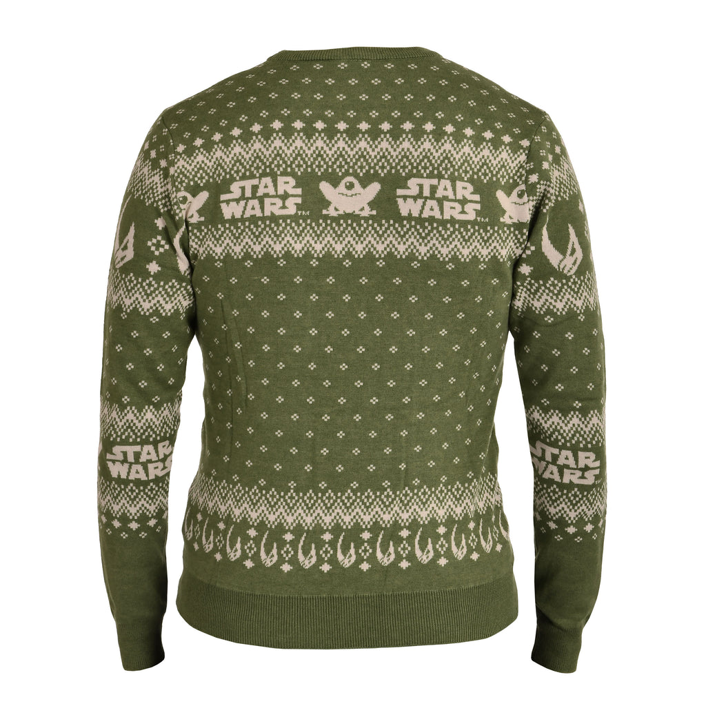 Image produit Pull en maille Mando et Grogu - Star Wars The Mandalorian
