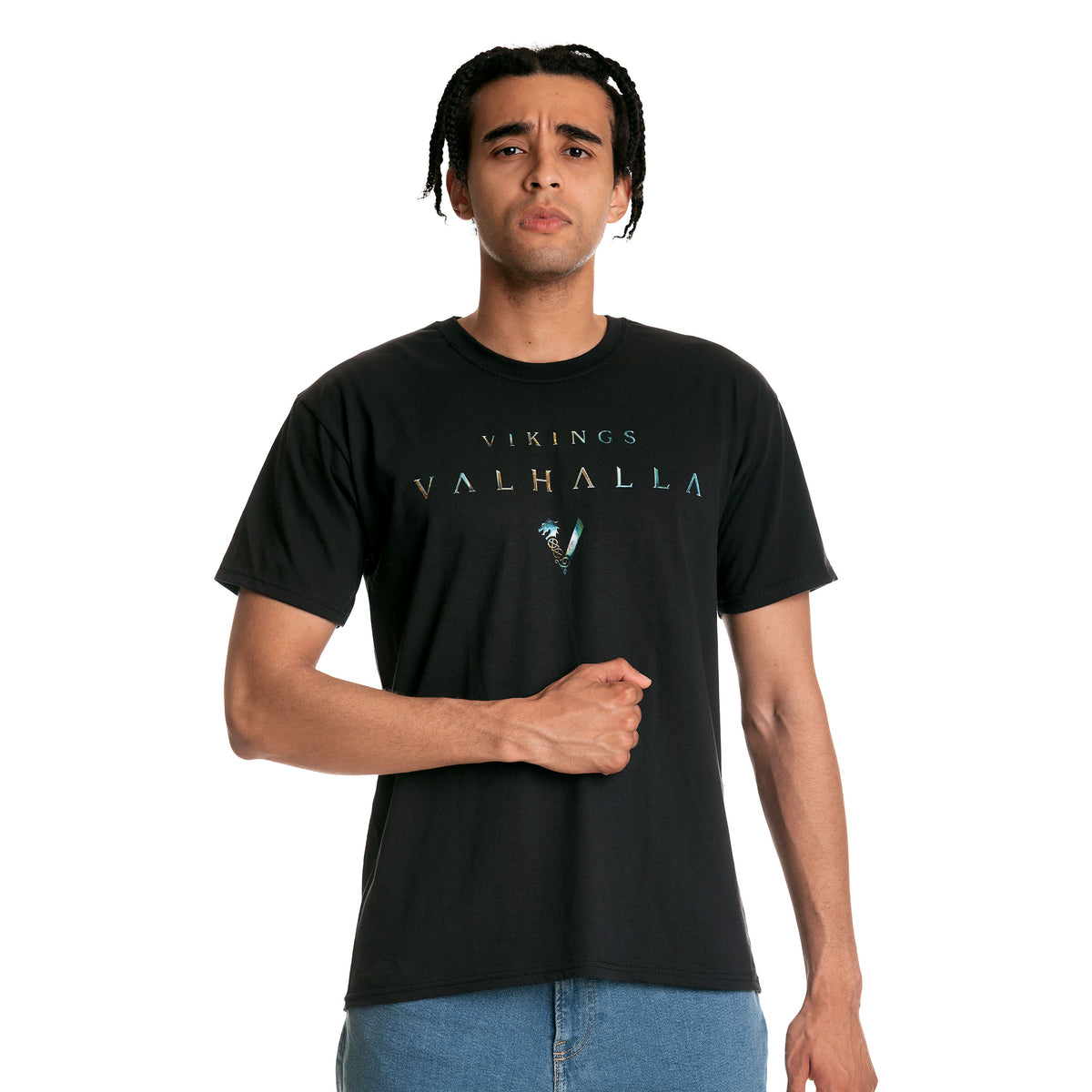 Image produit Vikings - T-Shirt Métallique Noir