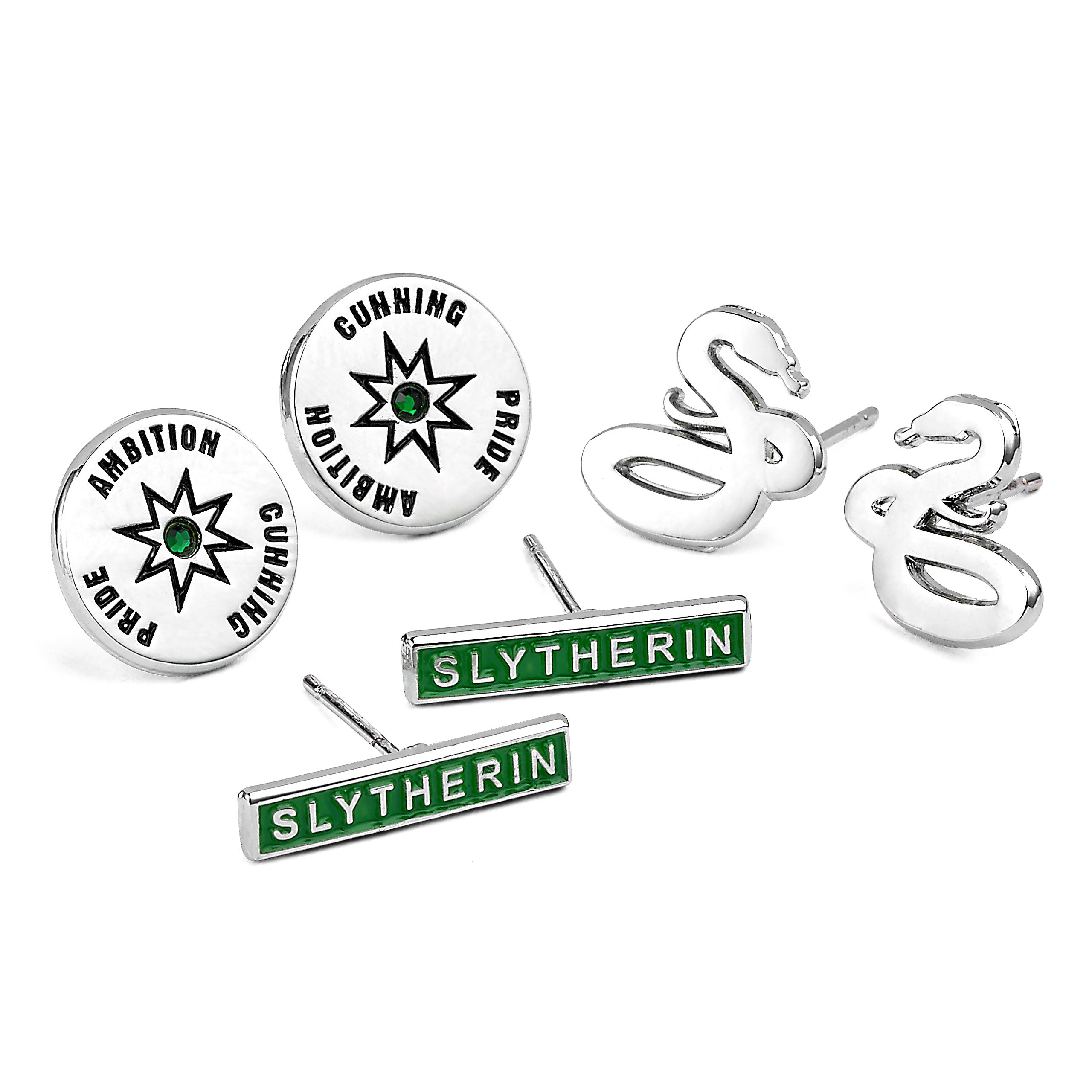 Image produit Harry Potter - Boucles d'oreilles Slytherin Set de 3