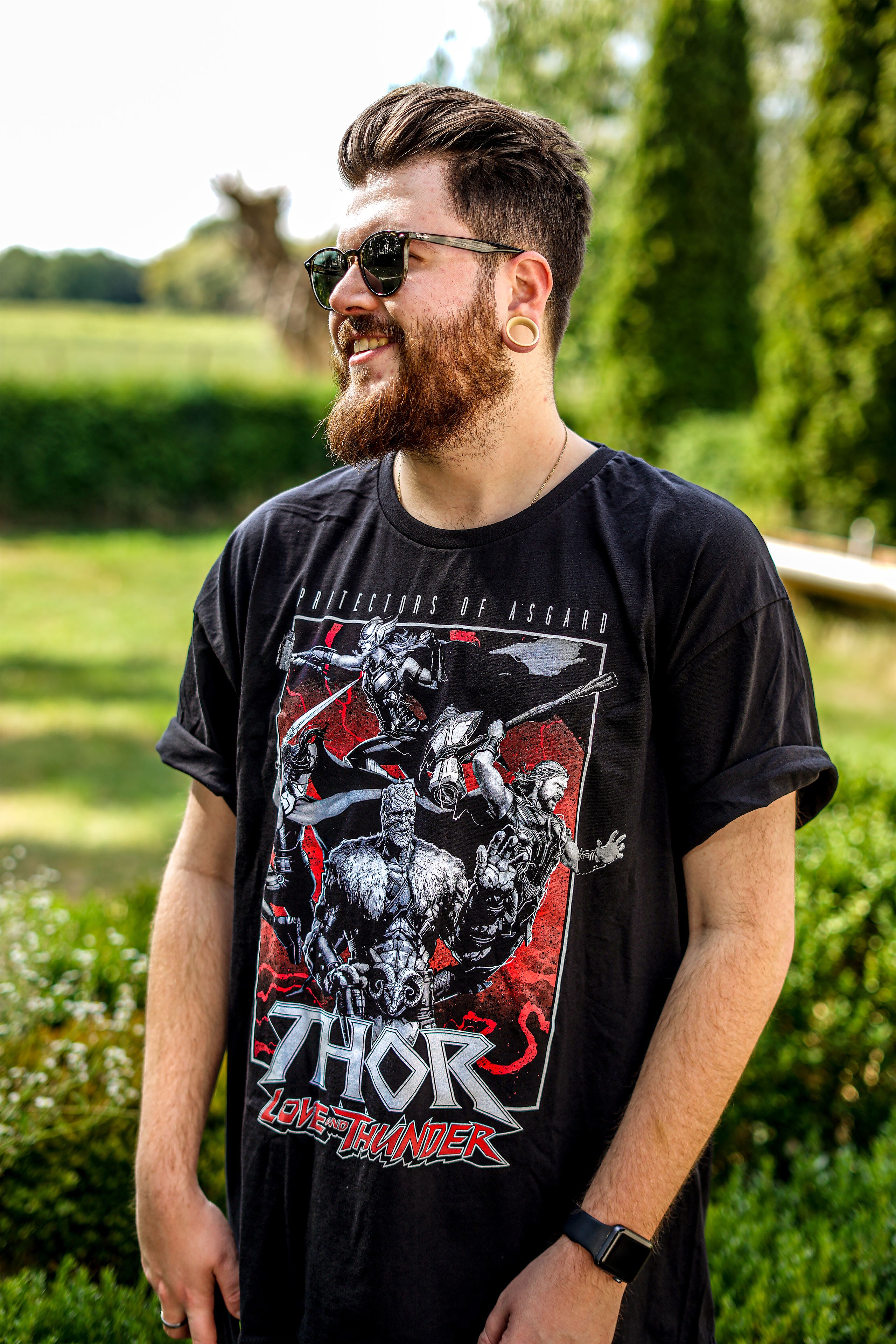Image produit Thor Love & Thunder - Protectors of Asgard T-Shirt noir