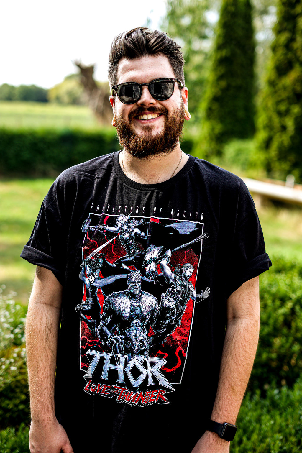 Image produit Thor Love & Thunder - Protectors of Asgard T-Shirt noir