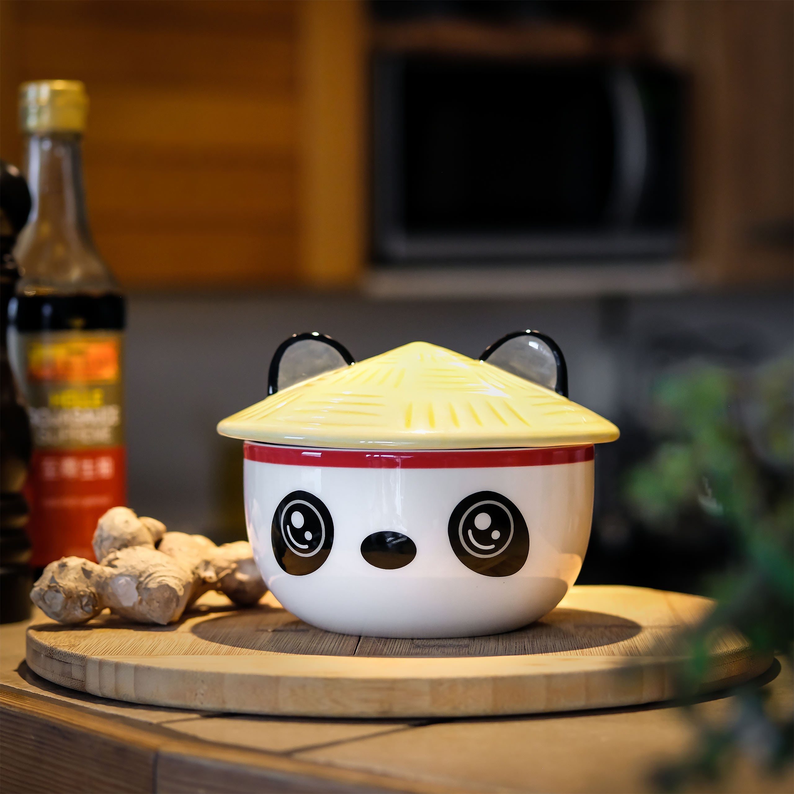 Image produit Bol Panda Kawaii avec couvercle pour fans d’anime