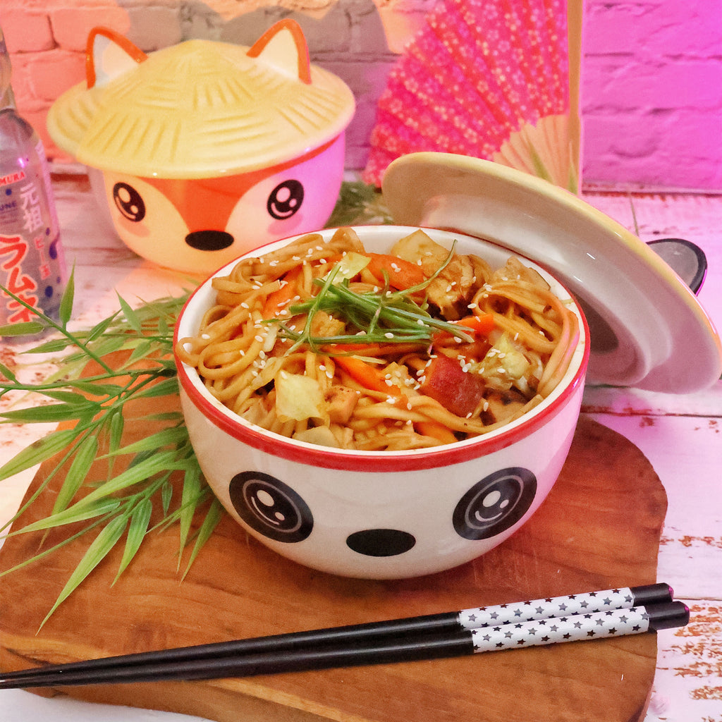 Image produit Bol Panda Kawaii avec couvercle pour fans d’anime