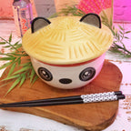 Image produit Bol Panda Kawaii avec couvercle pour fans d’anime