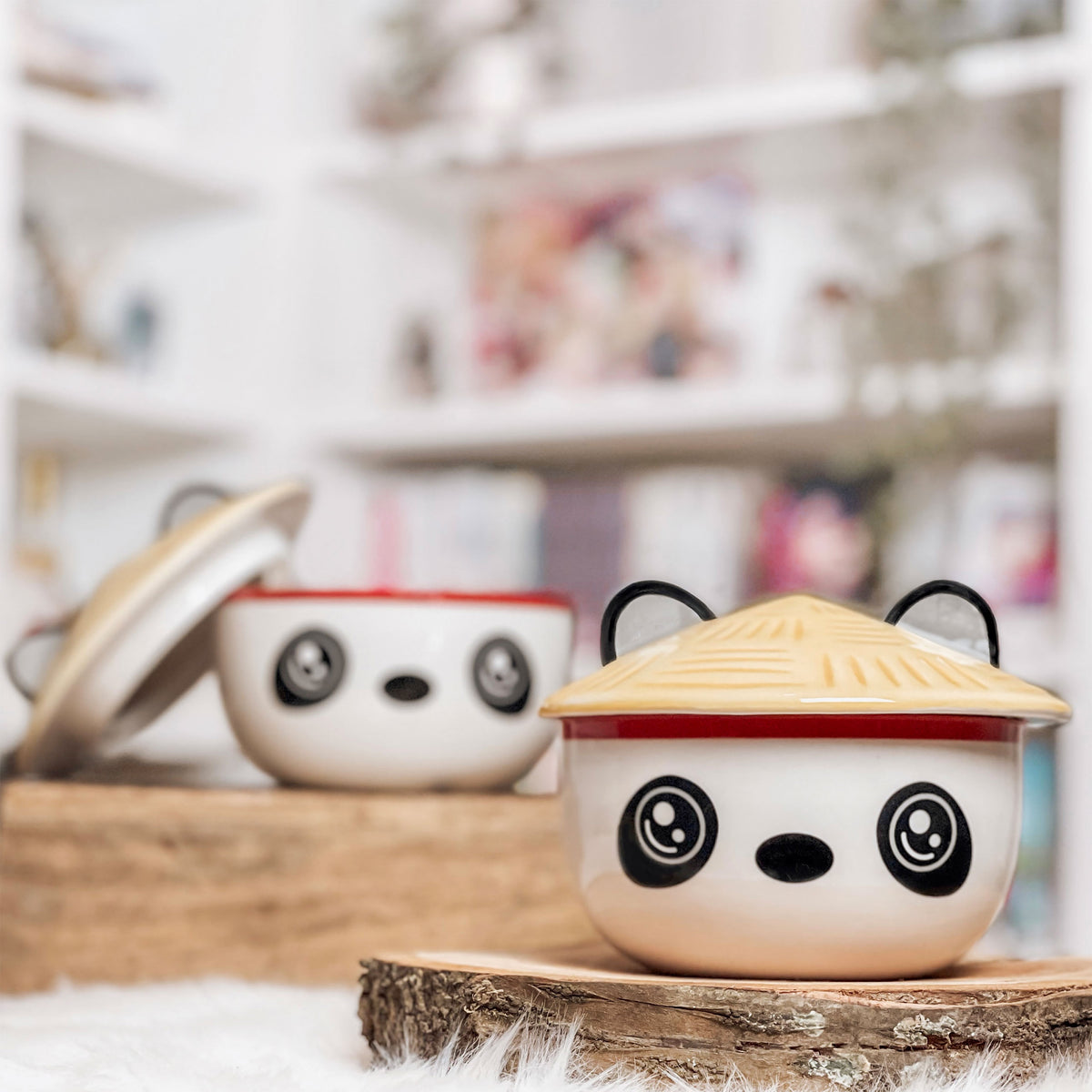 Image produit Bol Panda Kawaii avec couvercle pour fans d’anime
