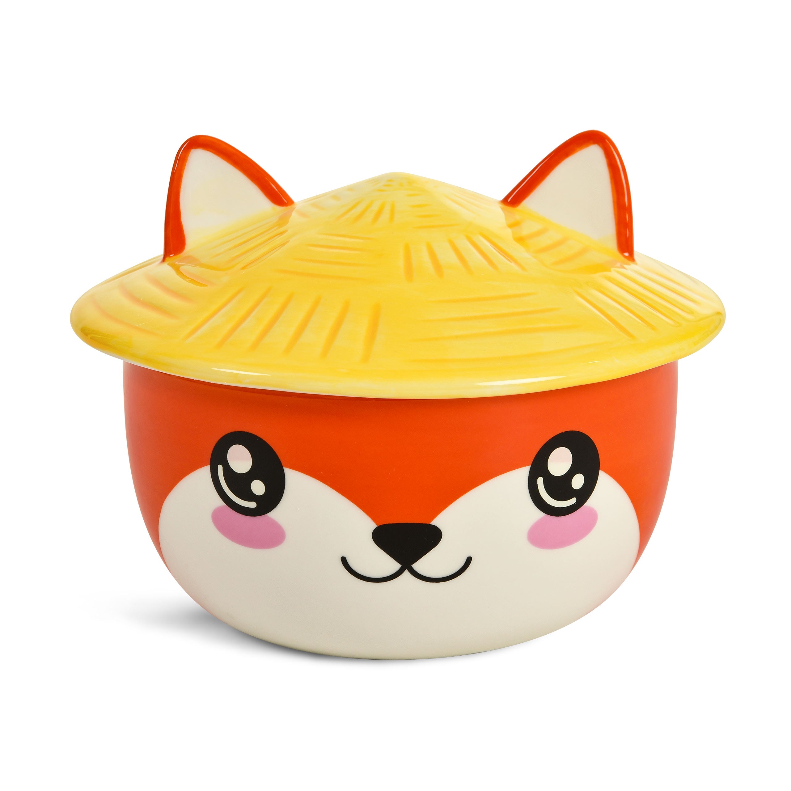 Image produit Bol Kawaii Fox avec couvercle pour les fans d'anime