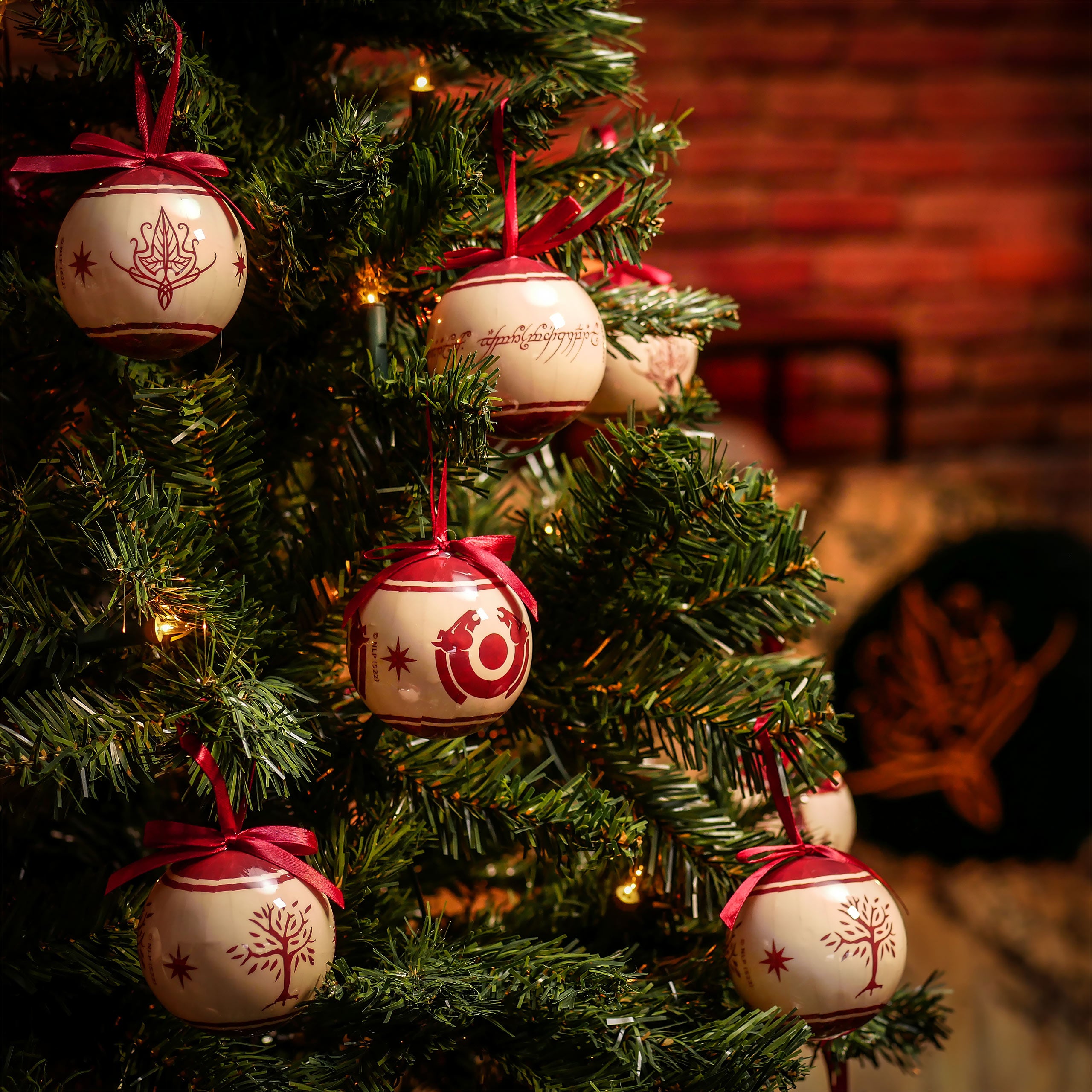 Image produit Seigneur des Anneaux - Symboles de la Terre du Milieu Boules de Noël 14pcs