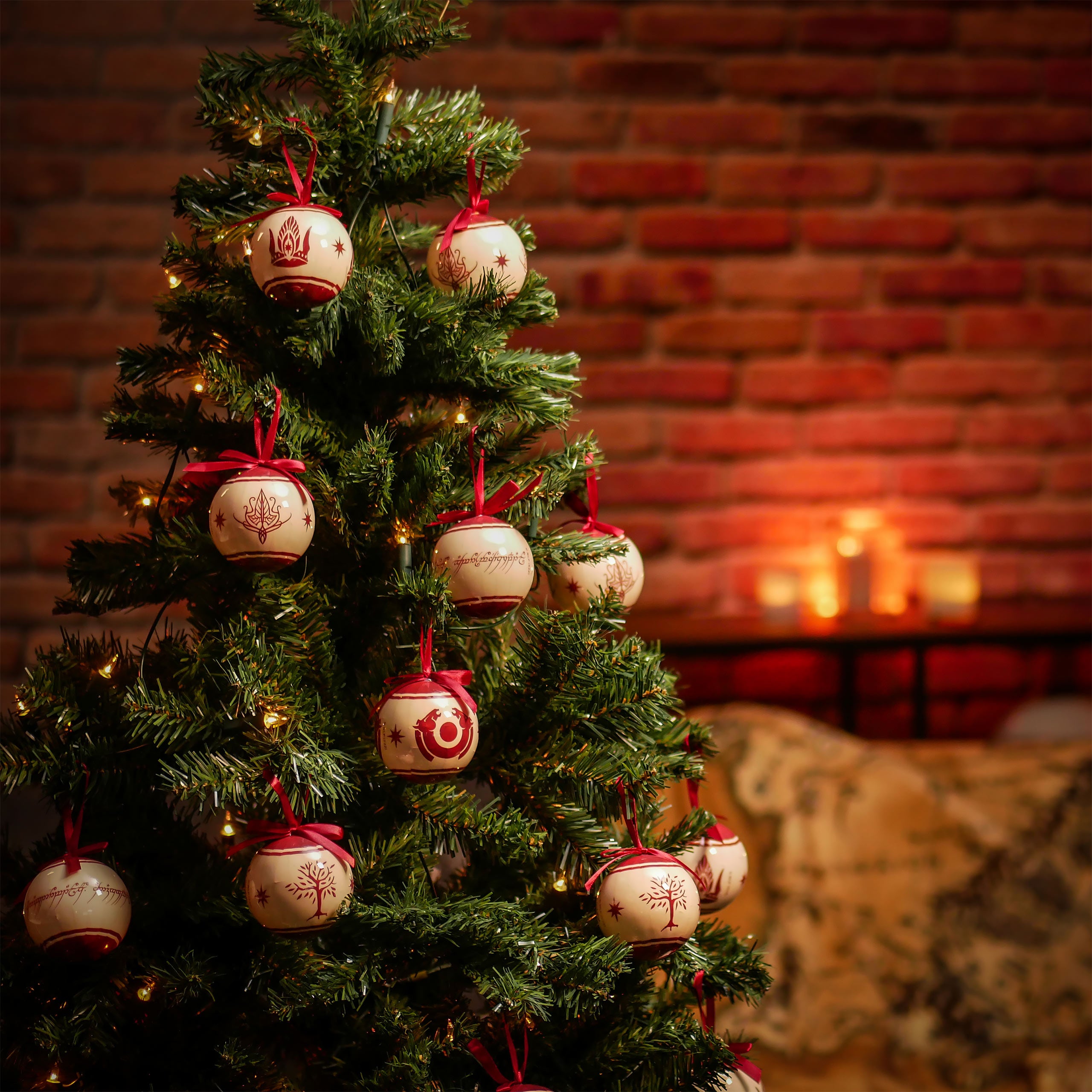 Image produit Seigneur des Anneaux - Symboles de la Terre du Milieu Boules de Noël 14pcs