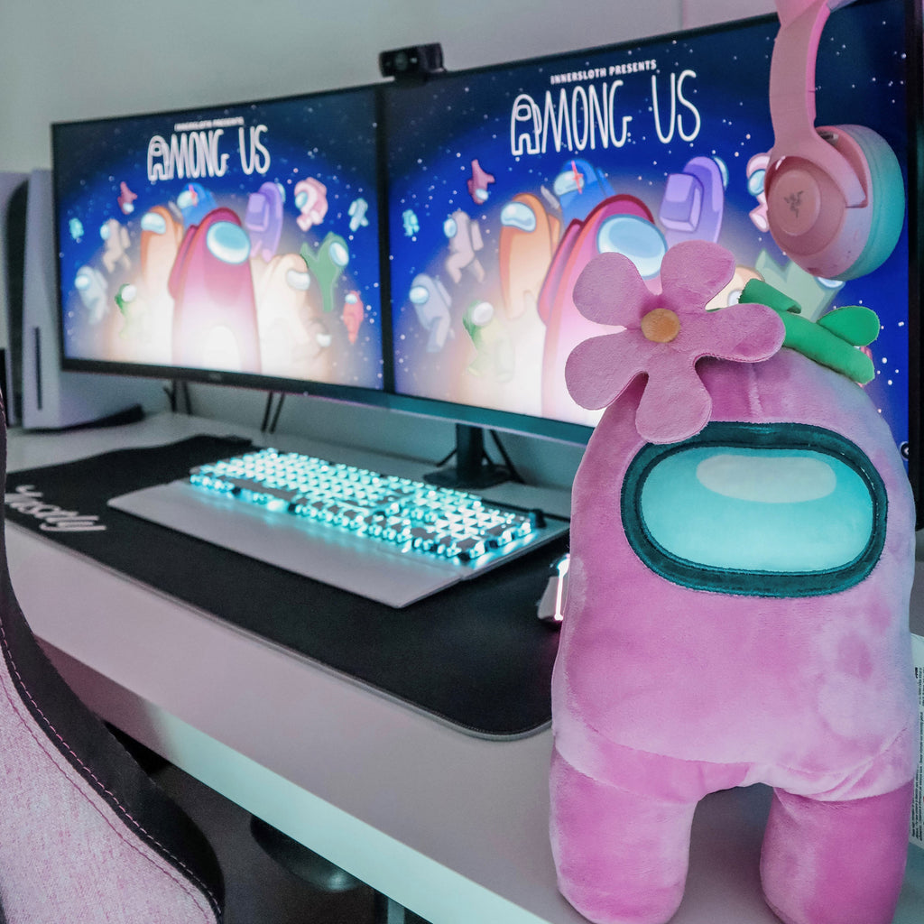 Image produit Among Us - Figurine en peluche rose
