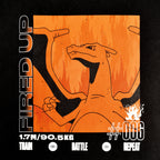 Image produit Pokemon - T-shirt Poster Charizard Noir
