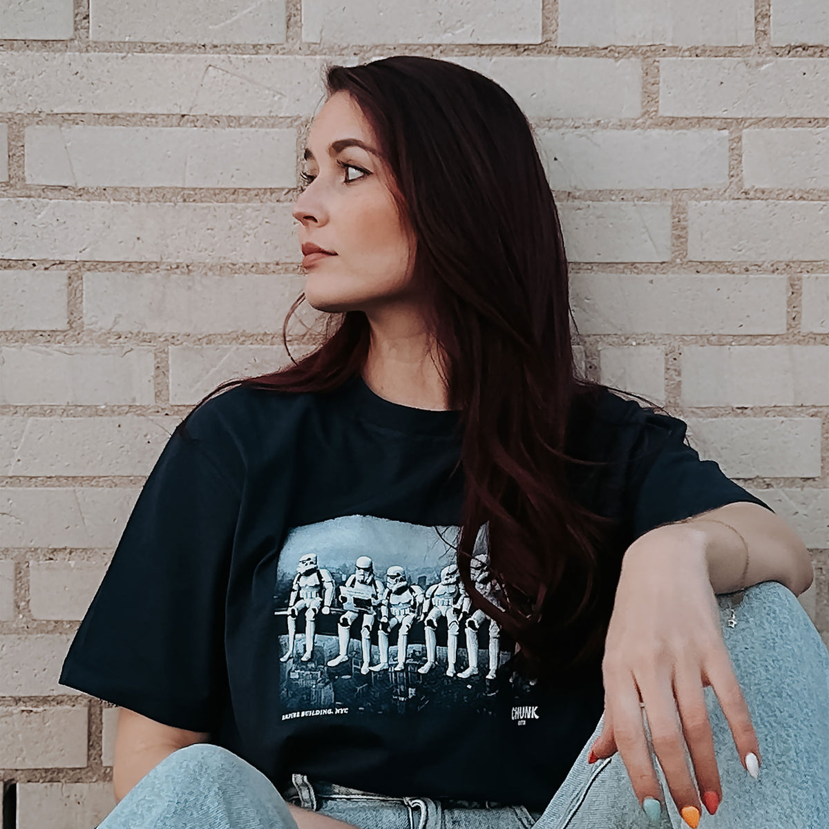 Image produit T-shirt Empire Building pour les fans de Star Wars bleu