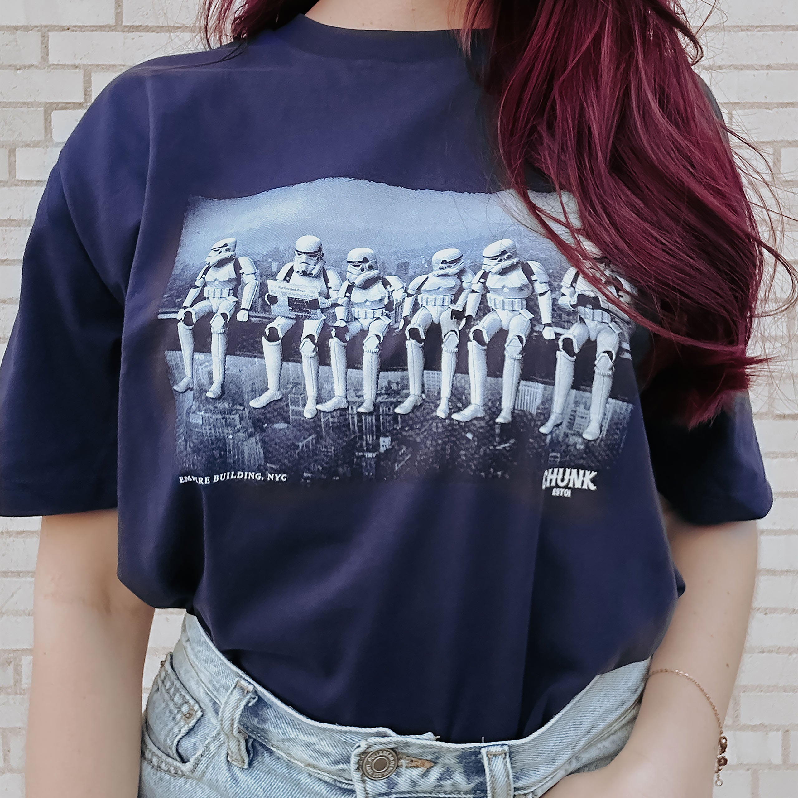 Image produit T-shirt Empire Building pour les fans de Star Wars bleu