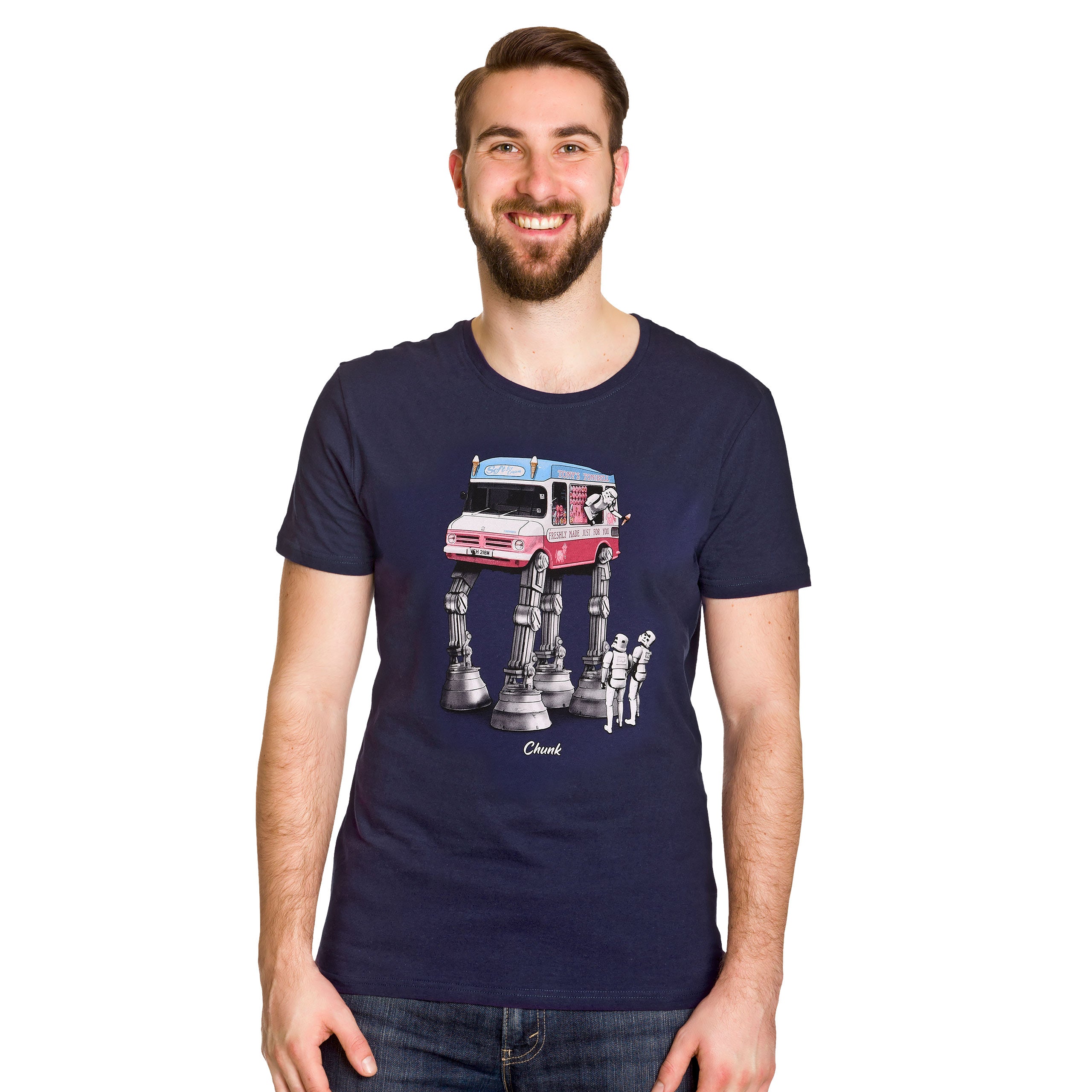 Image produit T-shirt Walking Ice Cream pour les fans de Star Wars bleu