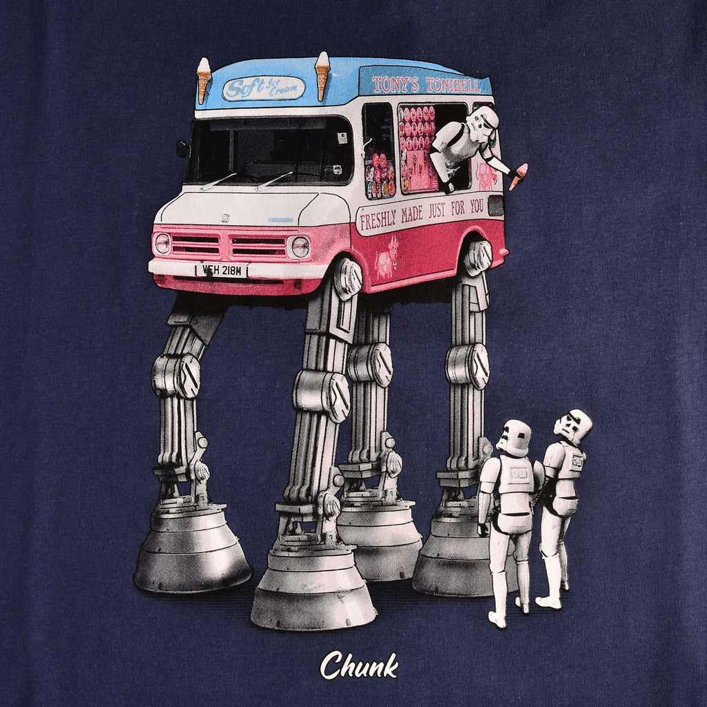Image produit T-shirt Walking Ice Cream pour les fans de Star Wars bleu