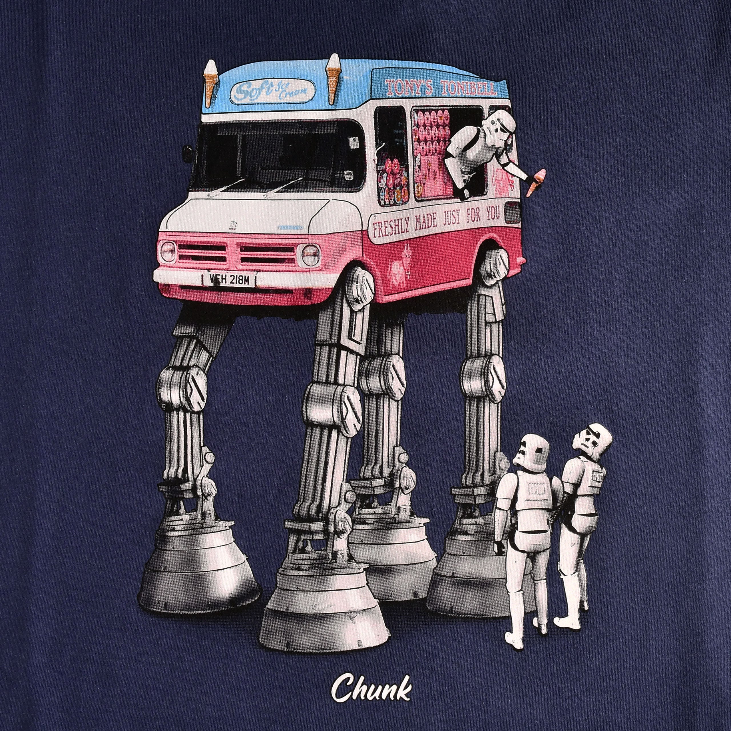 Image produit T-shirt Walking Ice Cream pour les fans de Star Wars bleu