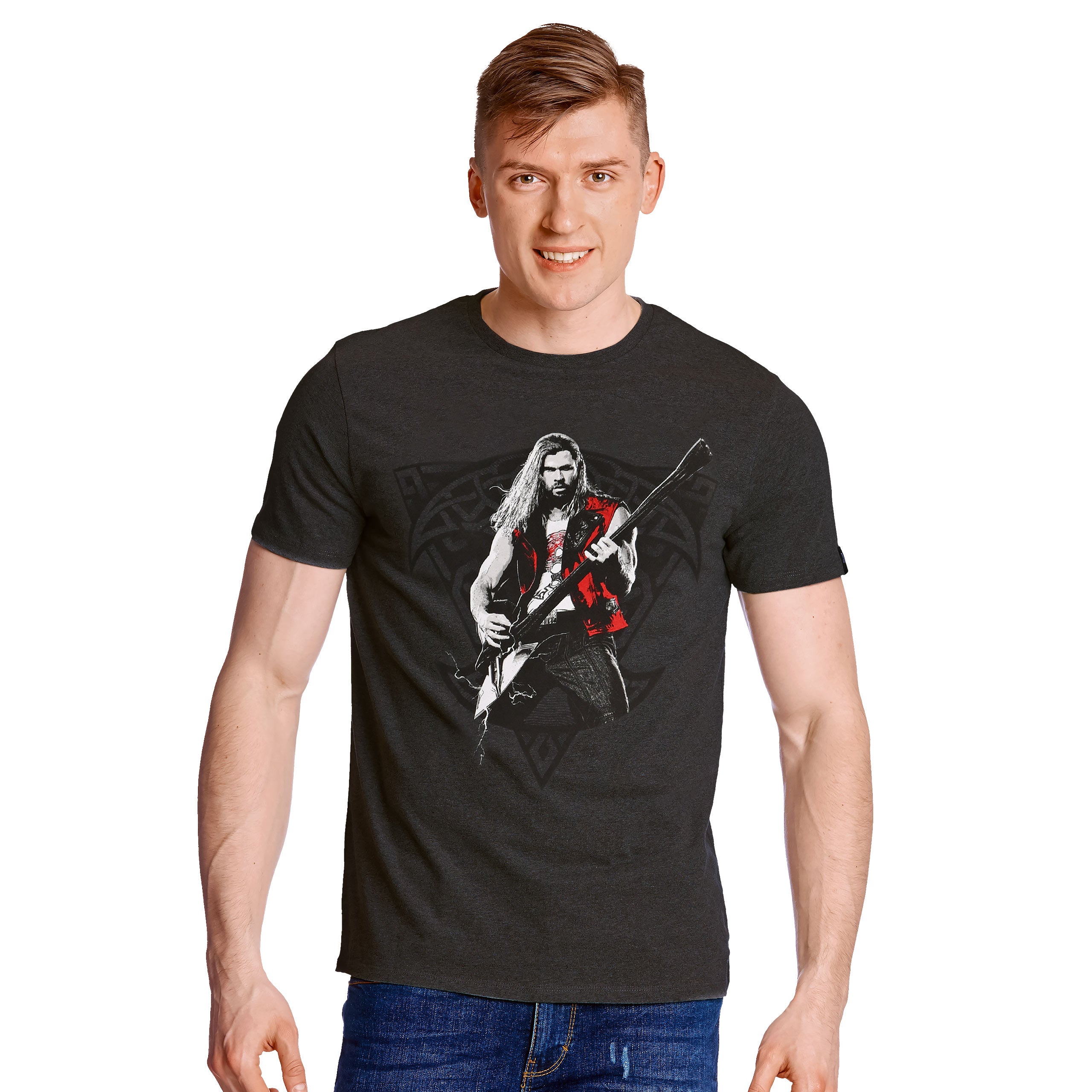 Image produit Thor: Love and Thunder - T-shirt de personnage gris