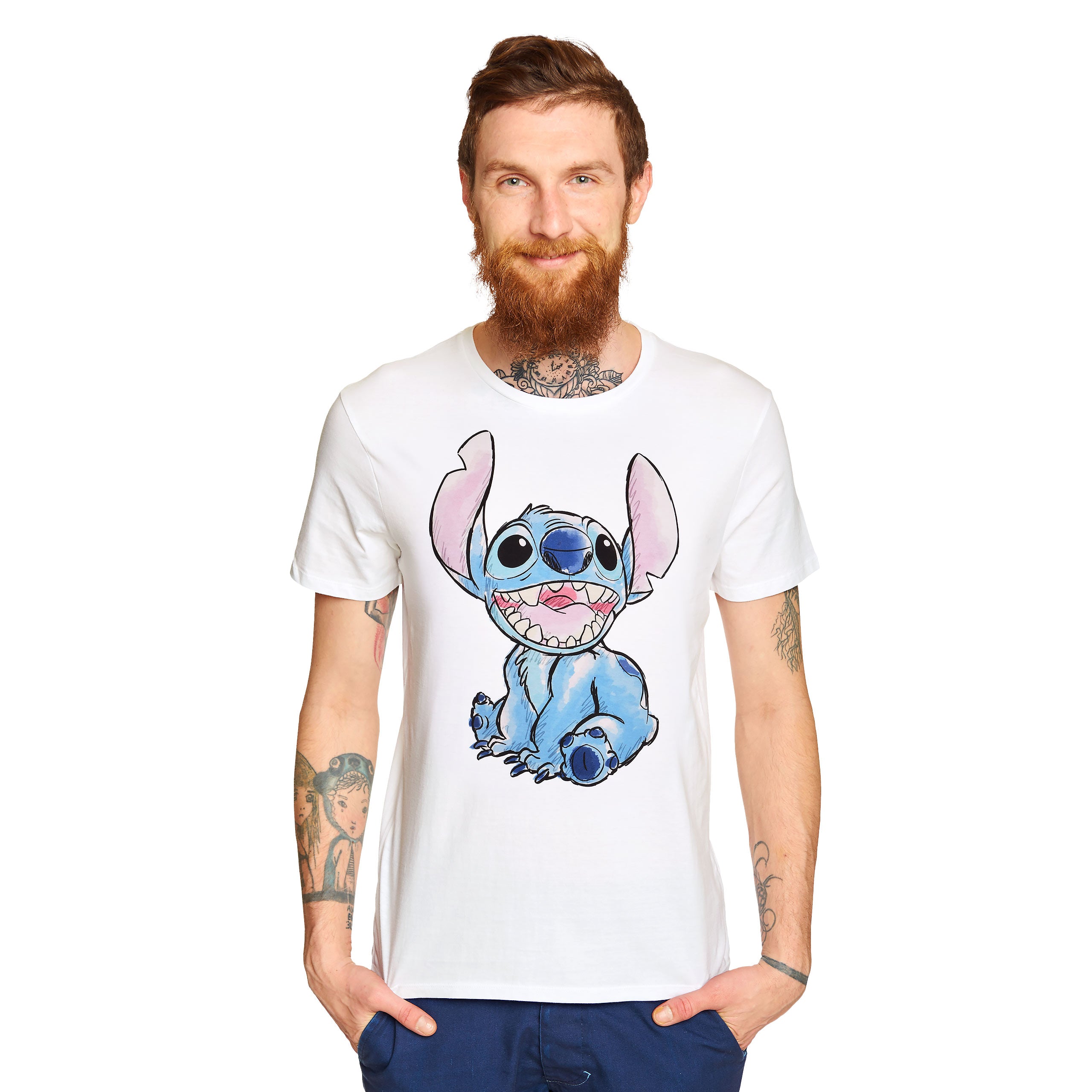 Image produit Lilo & Stitch - T-Shirt Stitch blanc