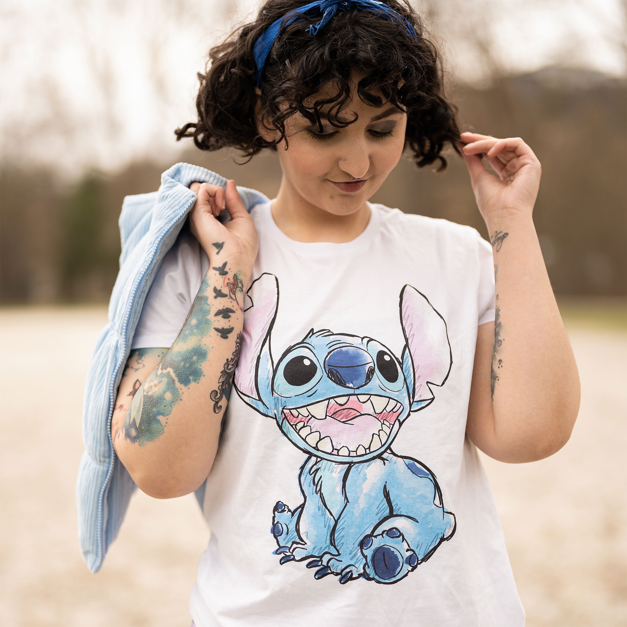 Image produit Lilo & Stitch - T-Shirt Stitch blanc