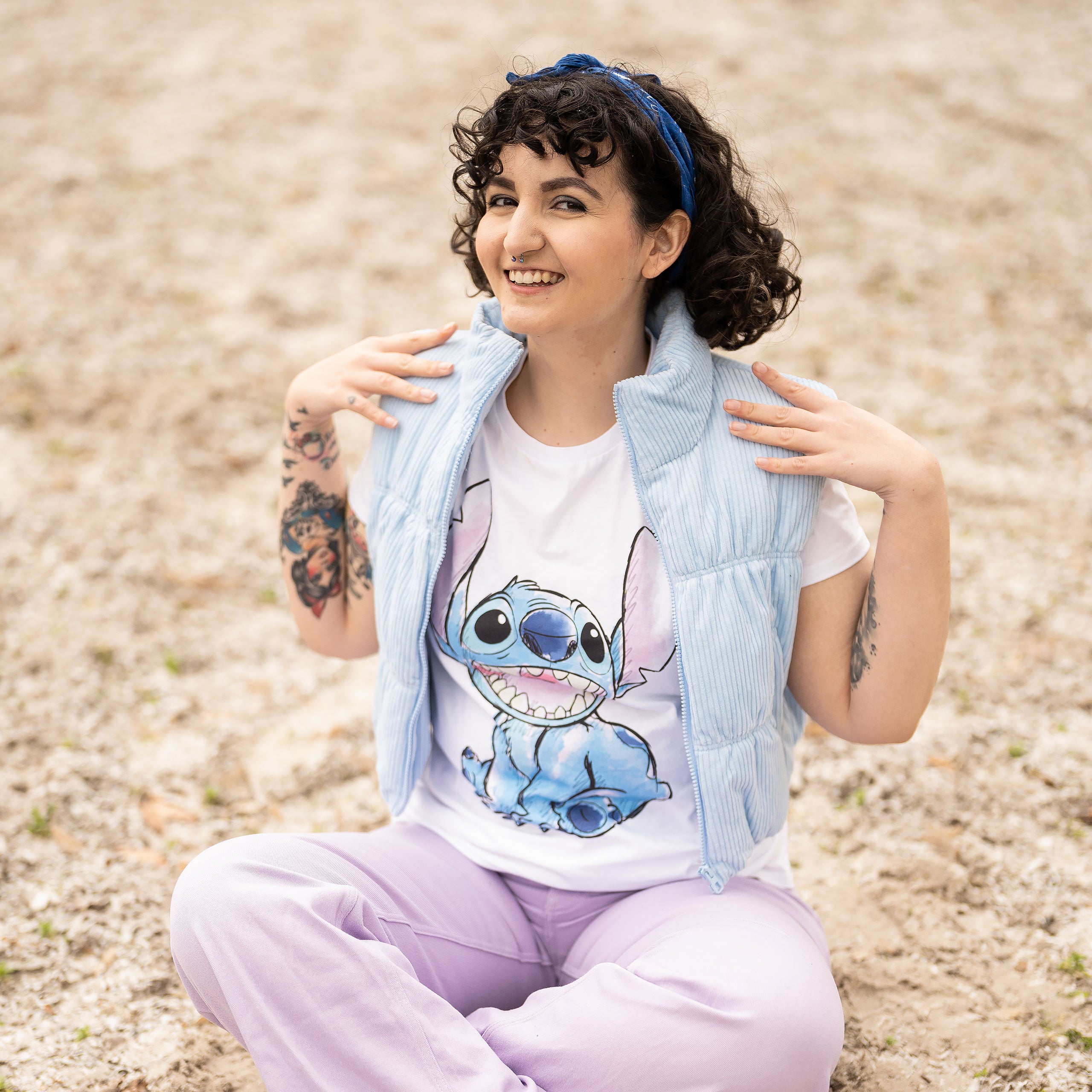 Image produit Lilo & Stitch - T-Shirt Stitch blanc
