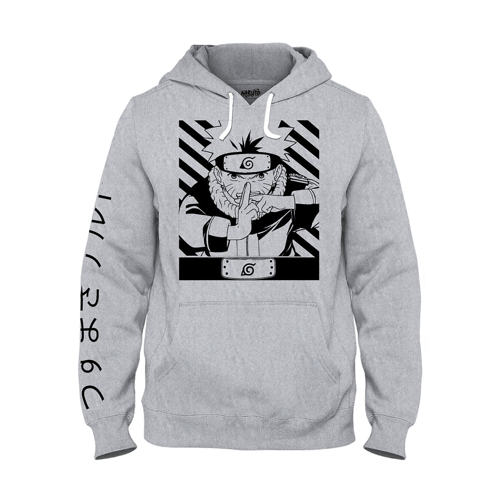 Image produit Naruto Shippuden - Sweat à capuche Uzumaki Naruto gris