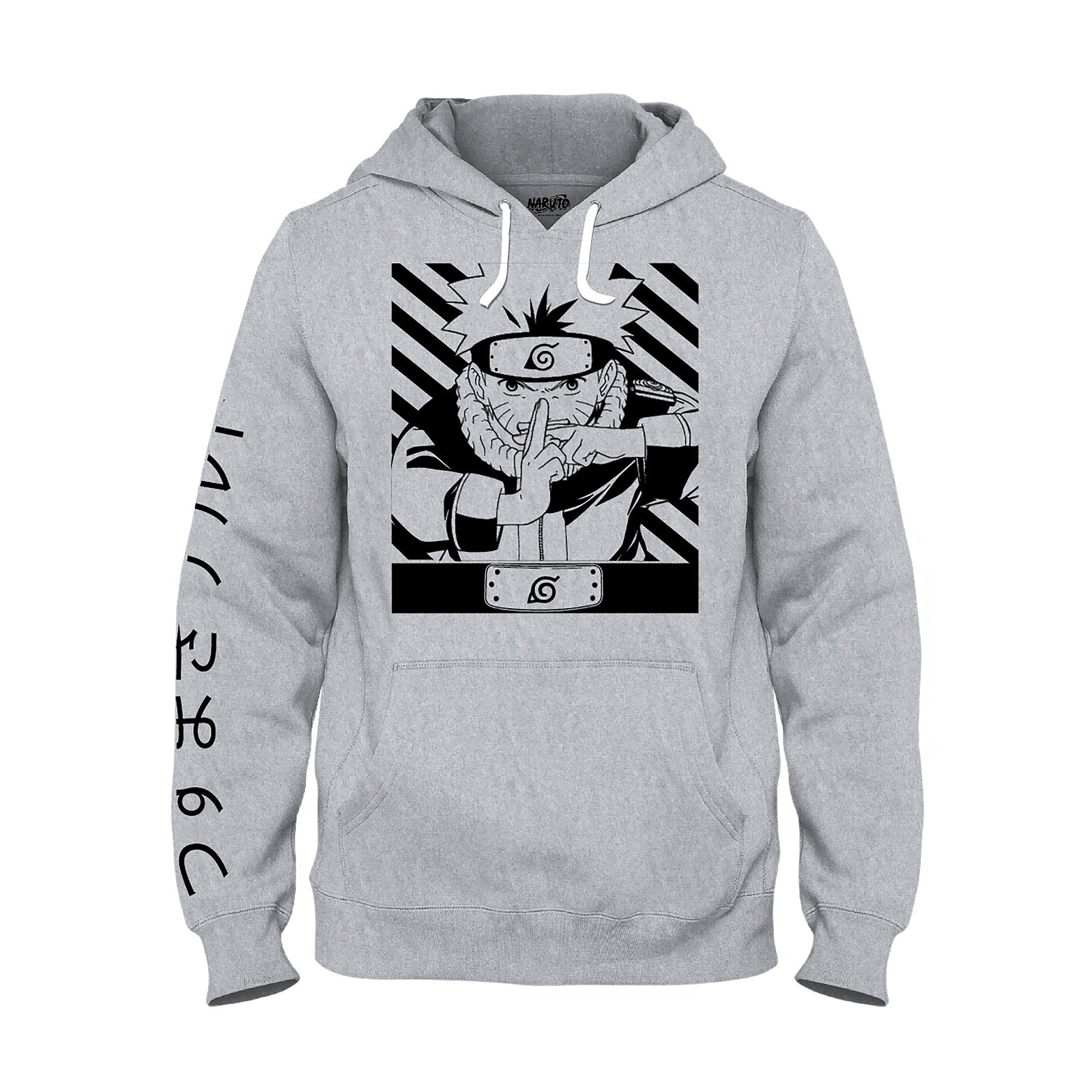 Image produit Naruto Shippuden - Sweat à capuche Uzumaki Naruto gris