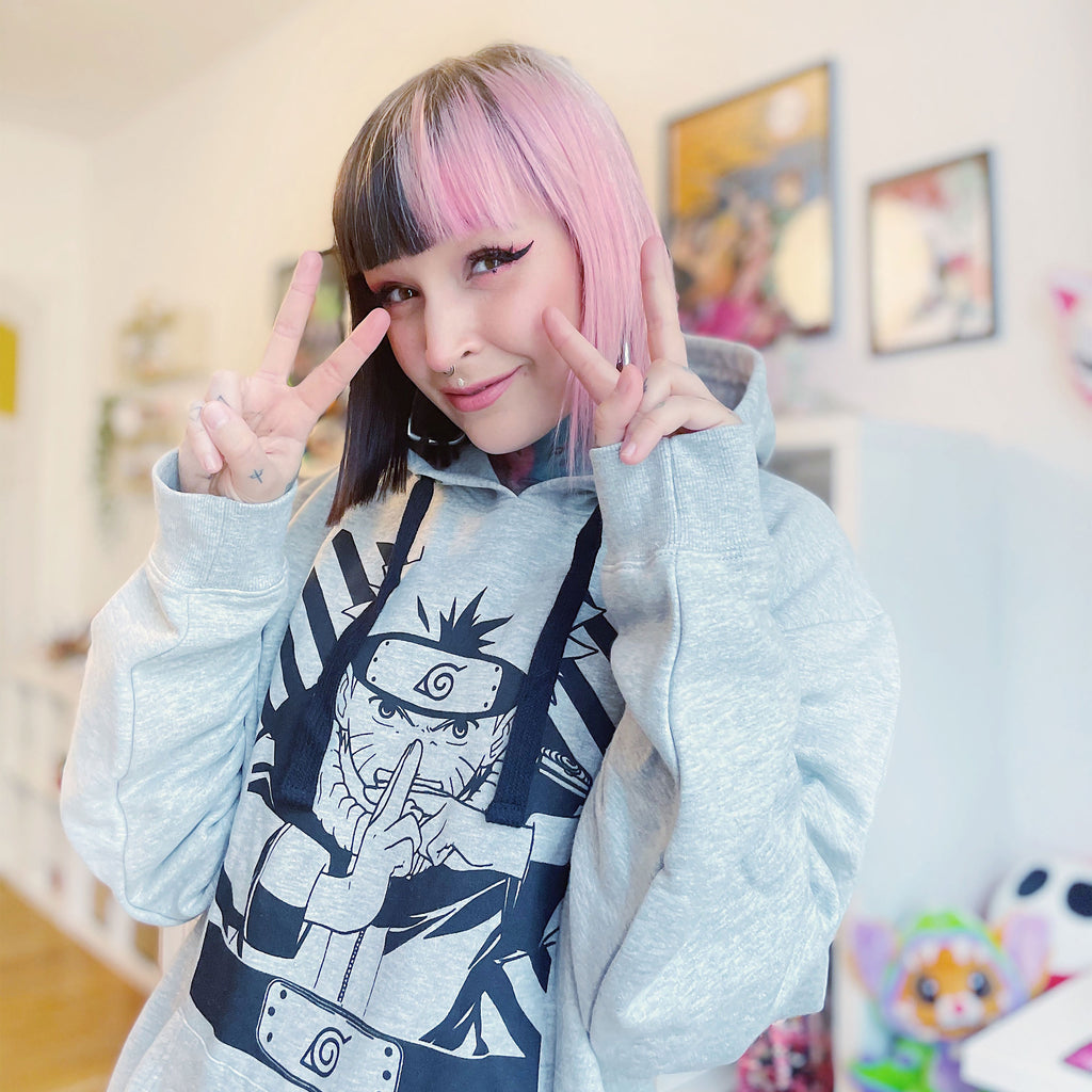 Image produit Naruto Shippuden - Sweat à capuche Uzumaki Naruto gris