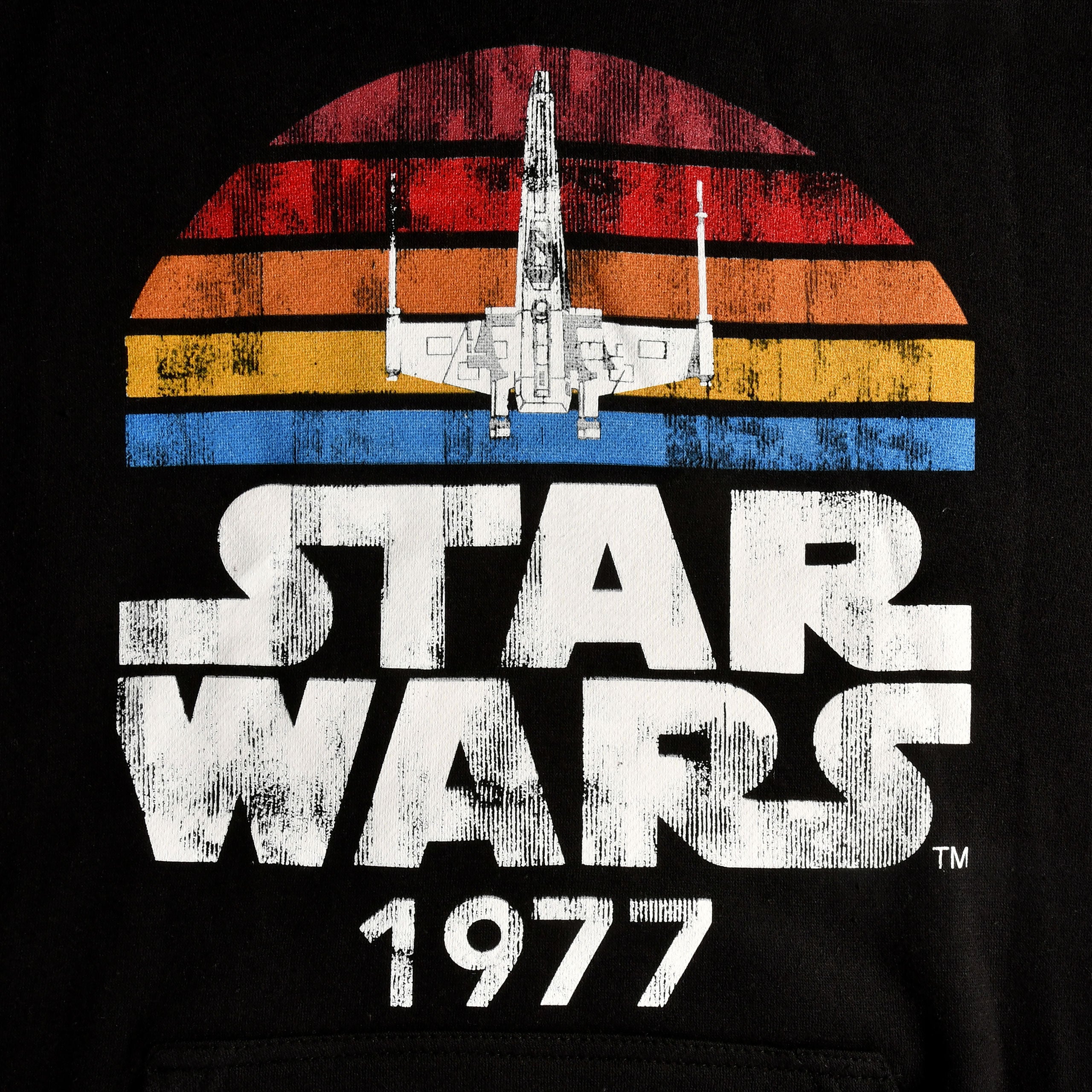 Image produit Sweat à capuche rétro Star Wars de 1977 noir