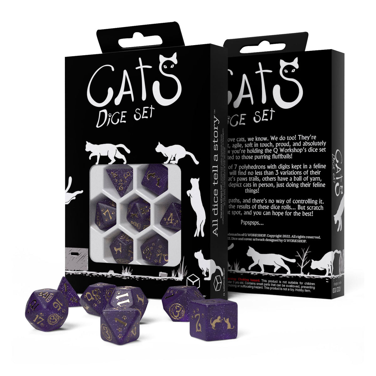 Image produit Cats - Purrito RPG Set de Dés 7 pcs