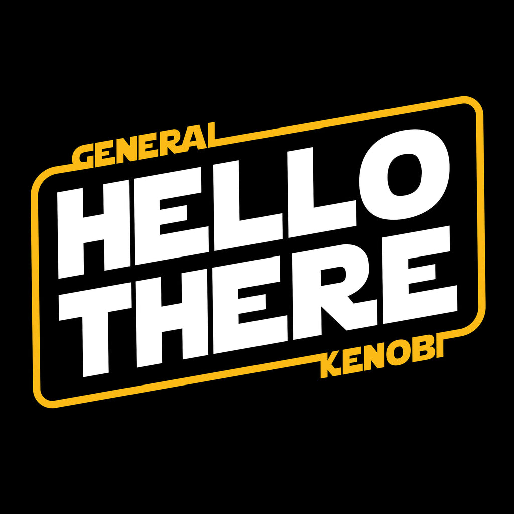 Image produit T-Shirt General Kenobi Hello There pour les fans de Star Wars noir